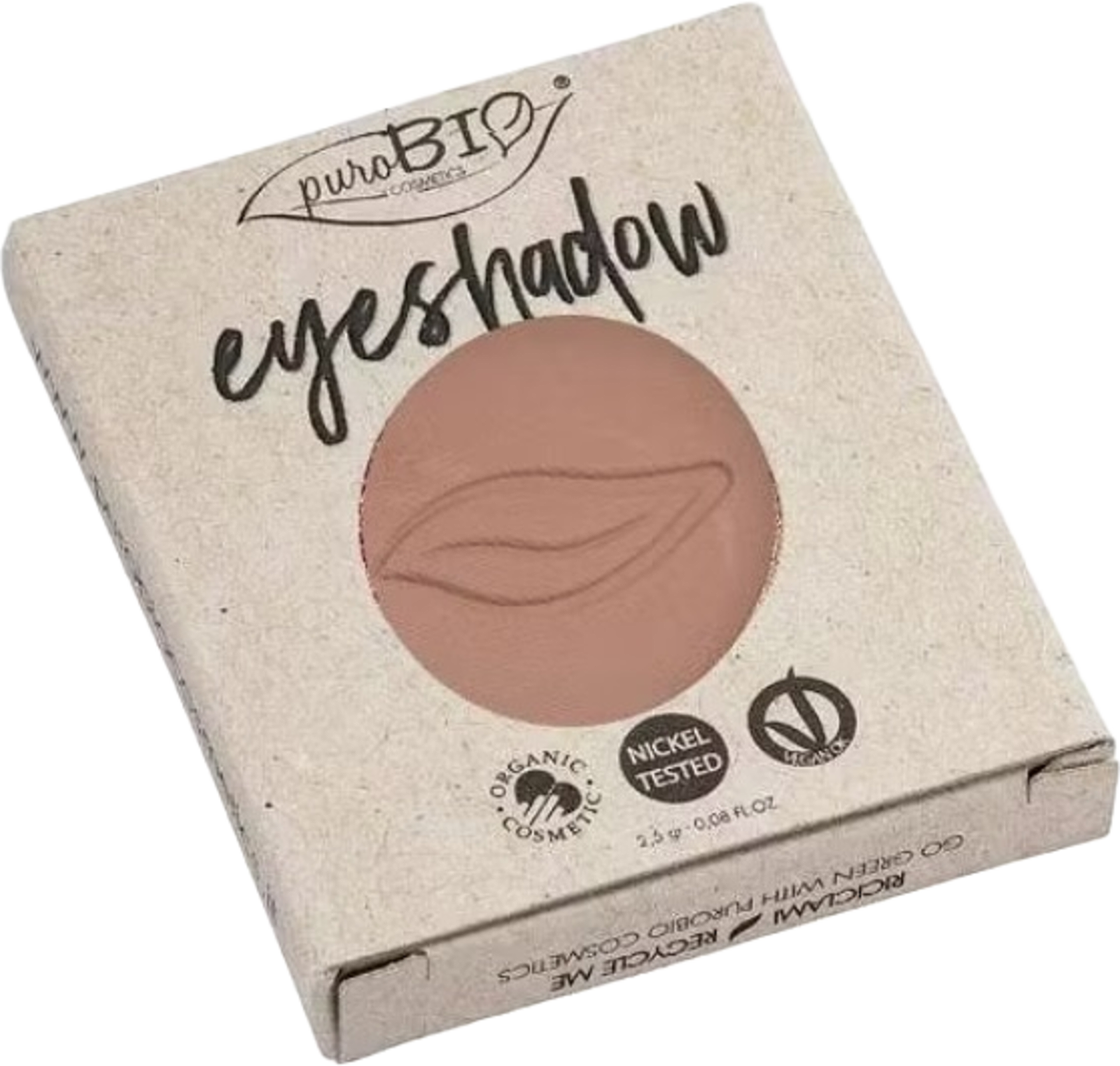 Eyeshadows - Powder - Refill, från PuroBio, i färgen 27 warm brown refill. Klicka för att öppna bilden i stort format