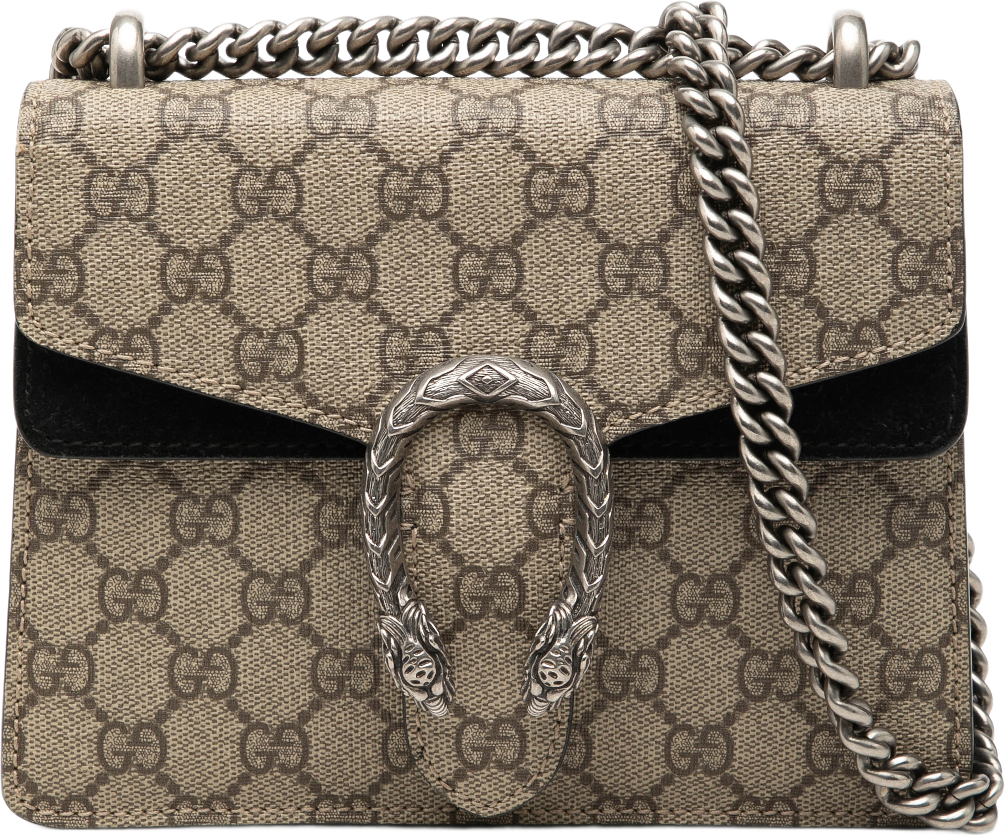 Gucci Small Gg Supreme Dionysus Crossbody, från Luxclusif, i färgen beige. Klicka för att öppna bilden i stort format