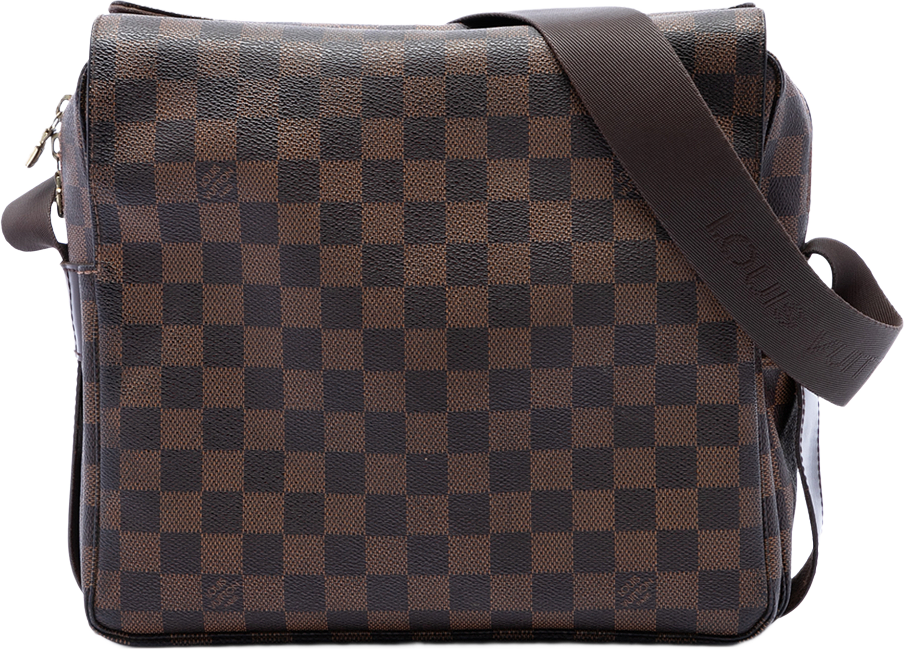 Louis Vuitton Damier Ebene Naviglio, från Luxclusif, i färgen brun. Klicka för att öppna bilden i stort format