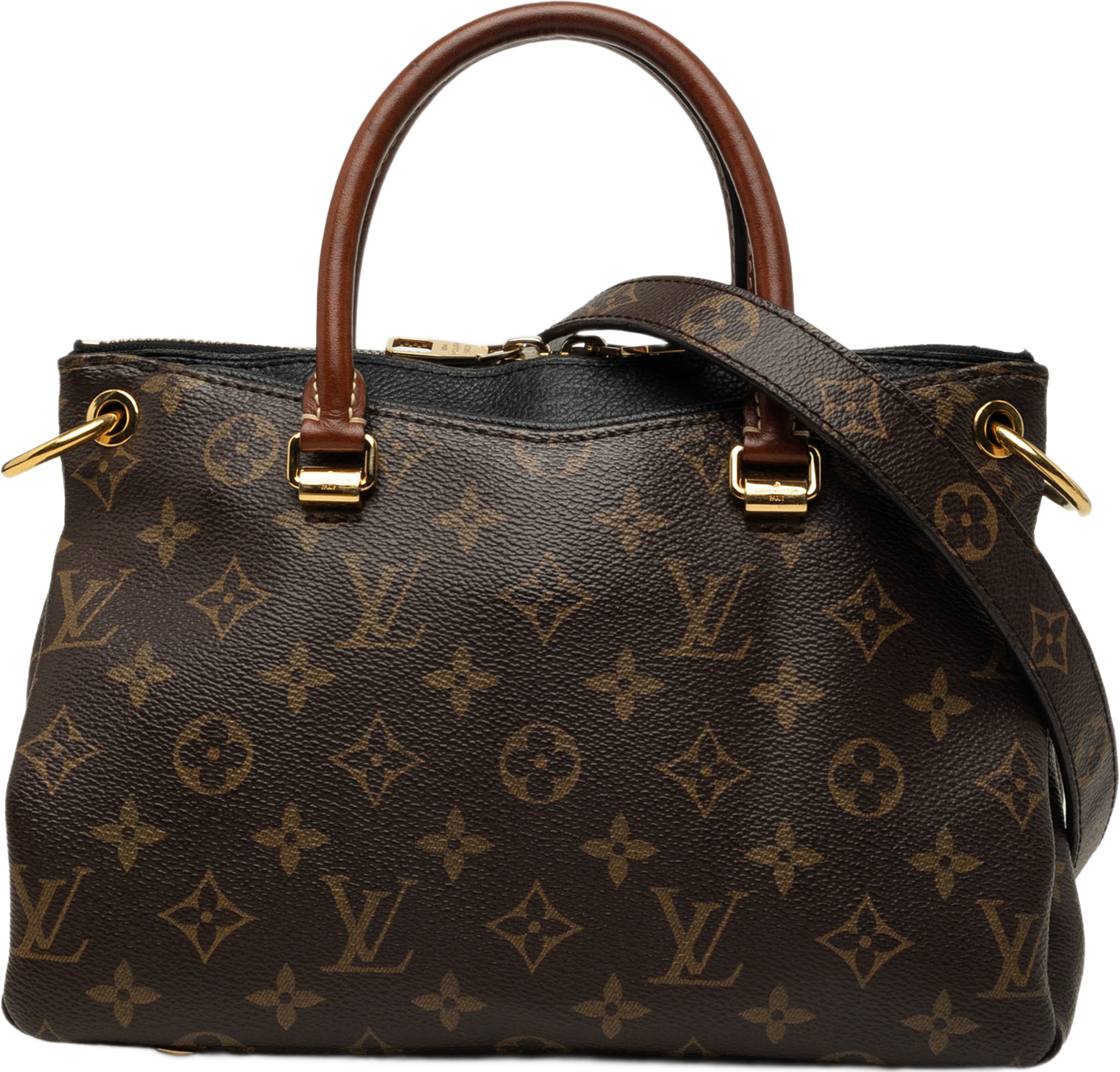 Louis Vuitton Monogram Pallas Bb, från Luxclusif, i färgen brun. Klicka för att öppna bilden i stort format