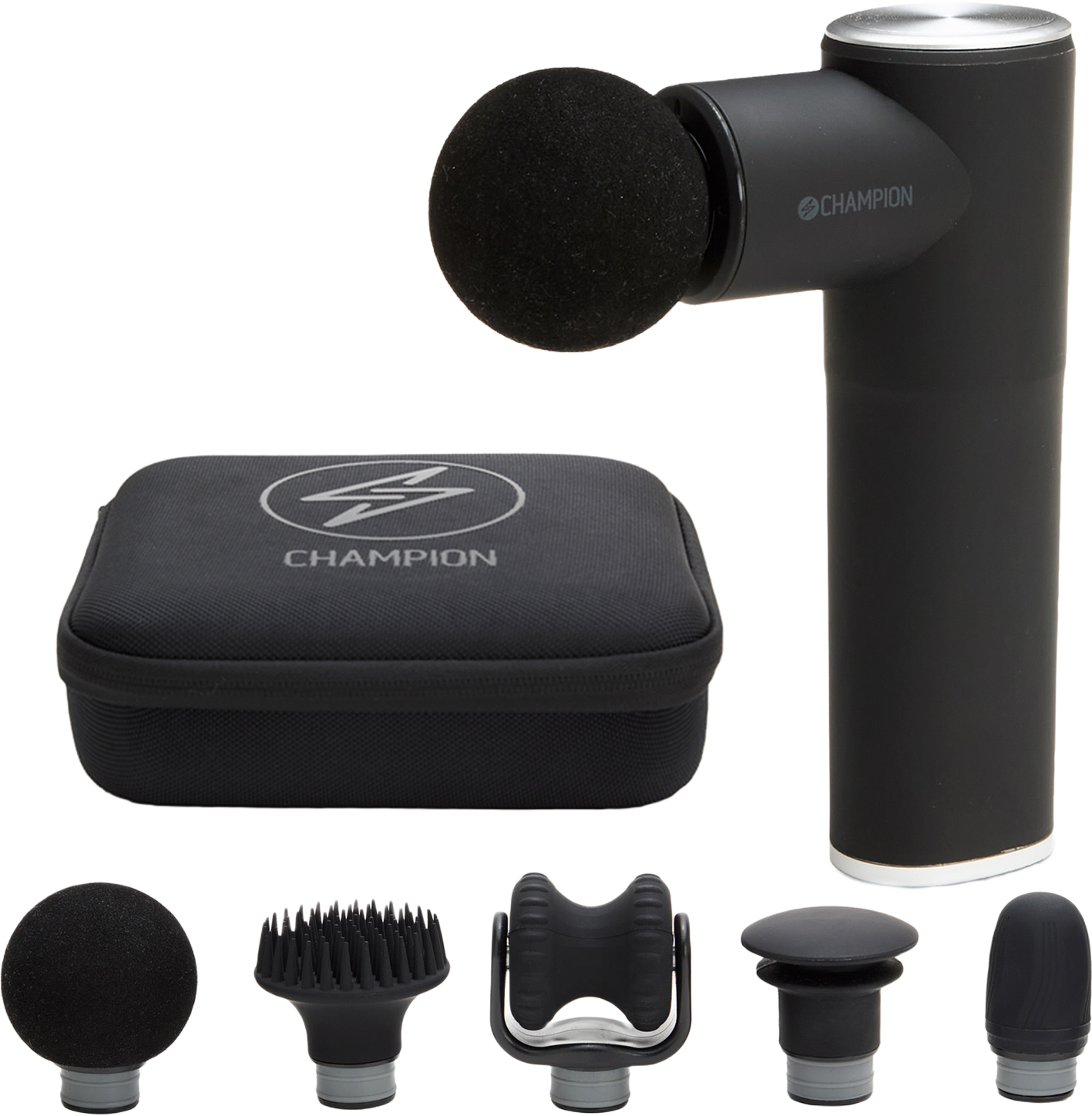 Massagepistol Compact Power 3300rpm 1800mah Mg400 Svart/silver