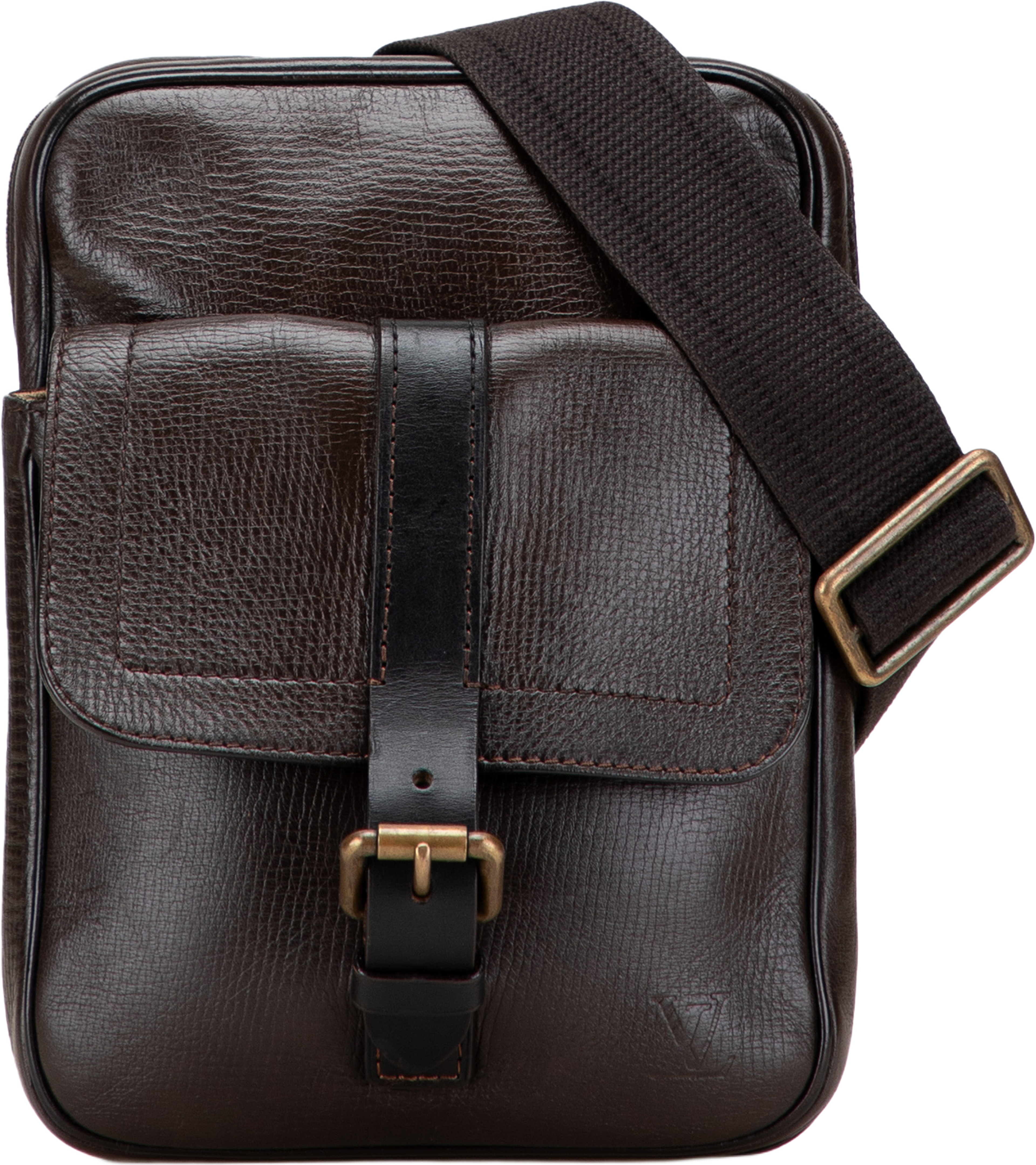 Louis Vuitton Utah Iroquois, från Luxclusif, i färgen dark brown. Klicka för att öppna bilden i stort format