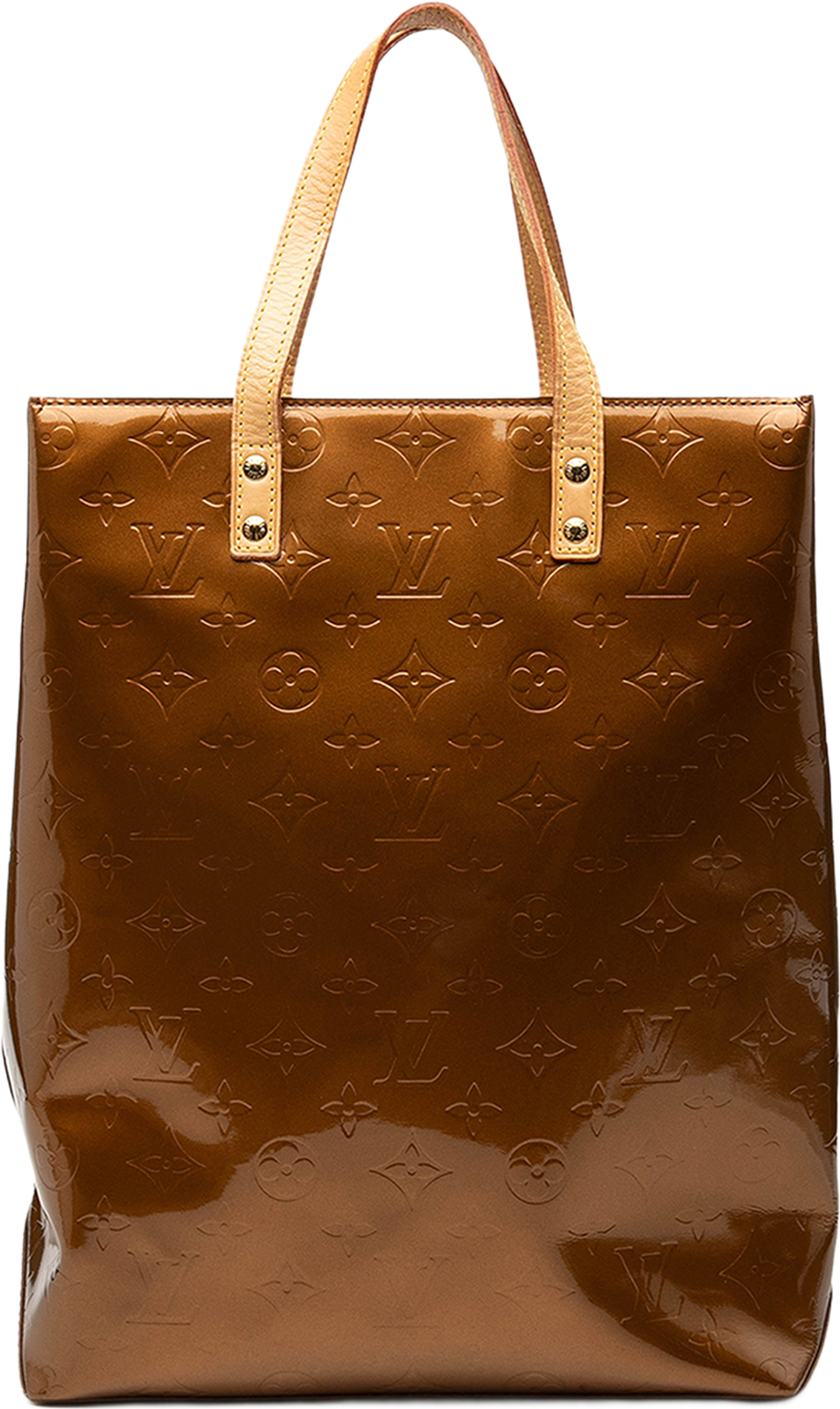 Louis Vuitton Monogram Vernis Reade Mm, från Luxclusif, i färgen brun. Klicka för att öppna bilden i stort format