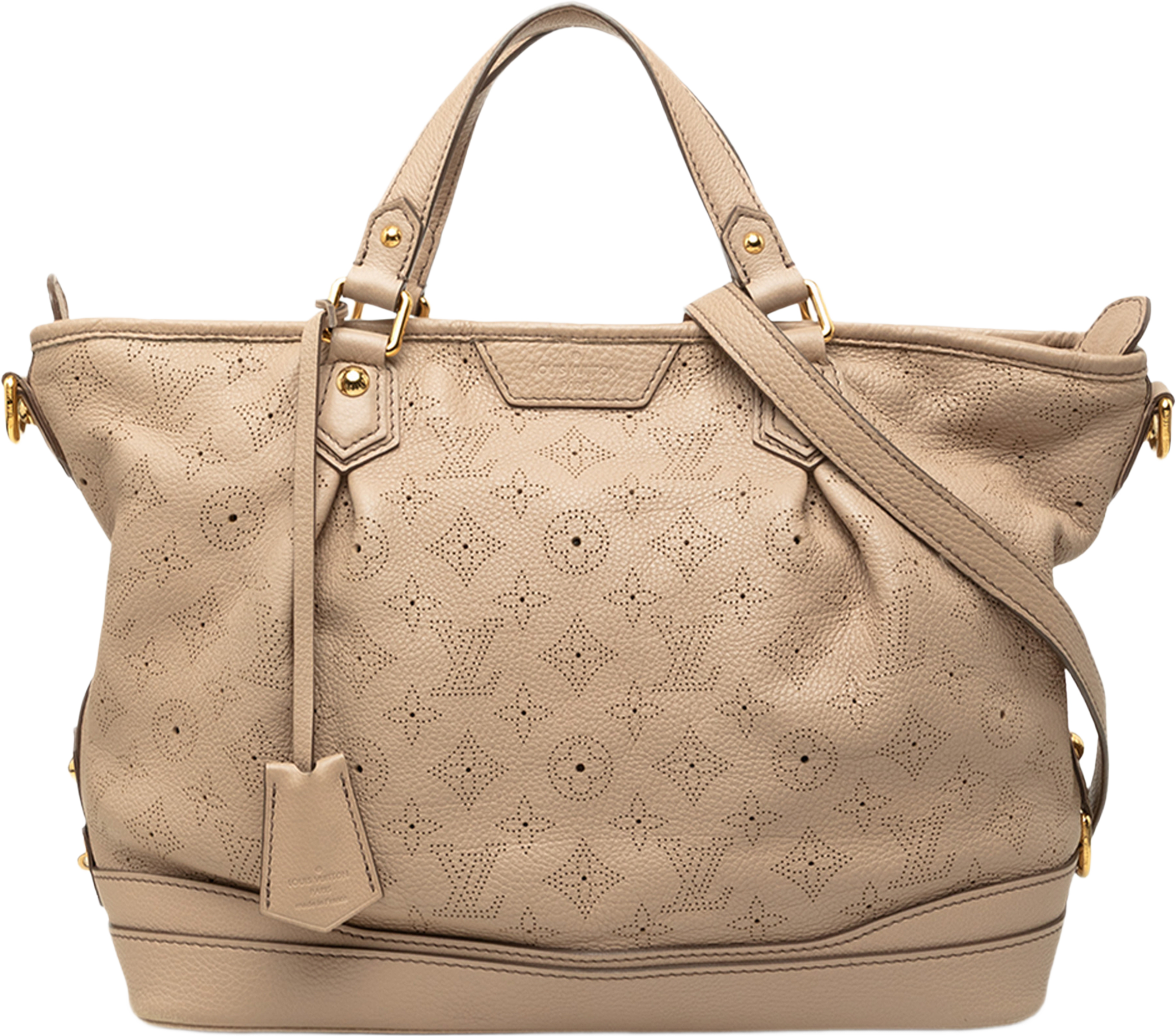 Louis Vuitton Monogram Mahina Stellar Pm, från Luxclusif, i färgen beige. Klicka för att öppna bilden i stort format