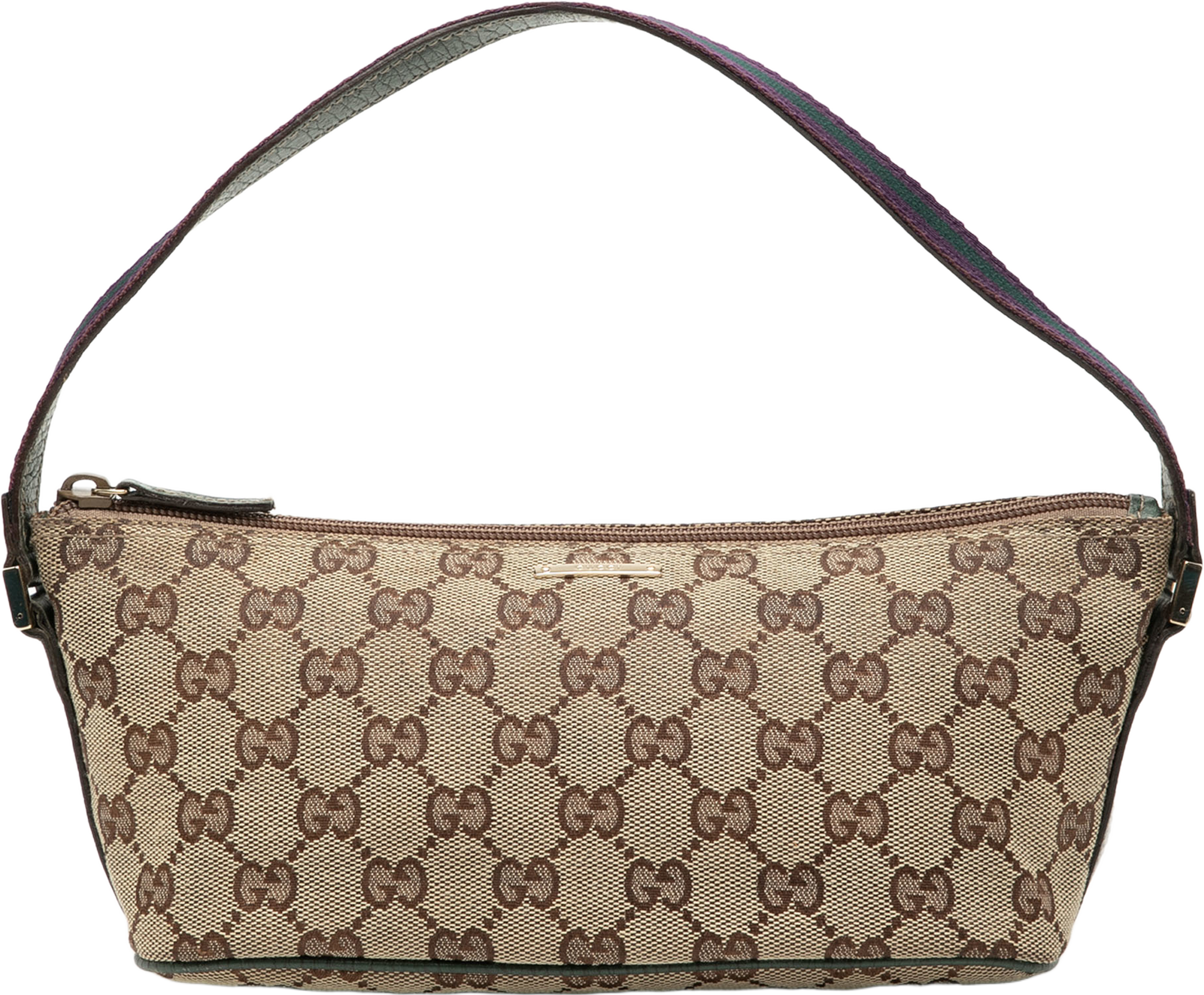 Gucci Gg Canvas Web Boat, från Luxclusif, i färgen beige. Klicka för att öppna bilden i stort format