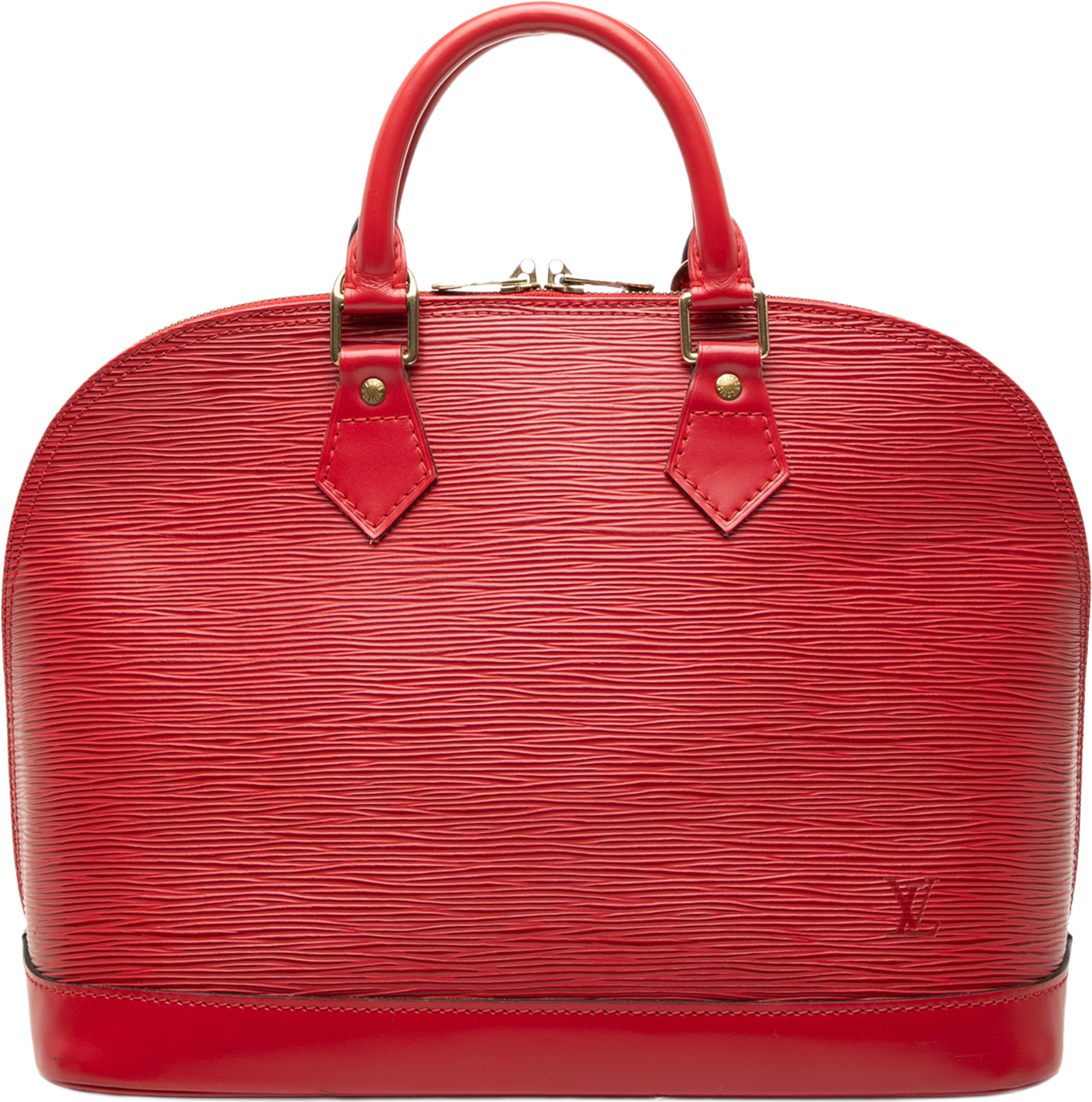 Louis Vuitton Epi Alma Pm, från Luxclusif, i färgen röd. Klicka för att öppna bilden i stort format