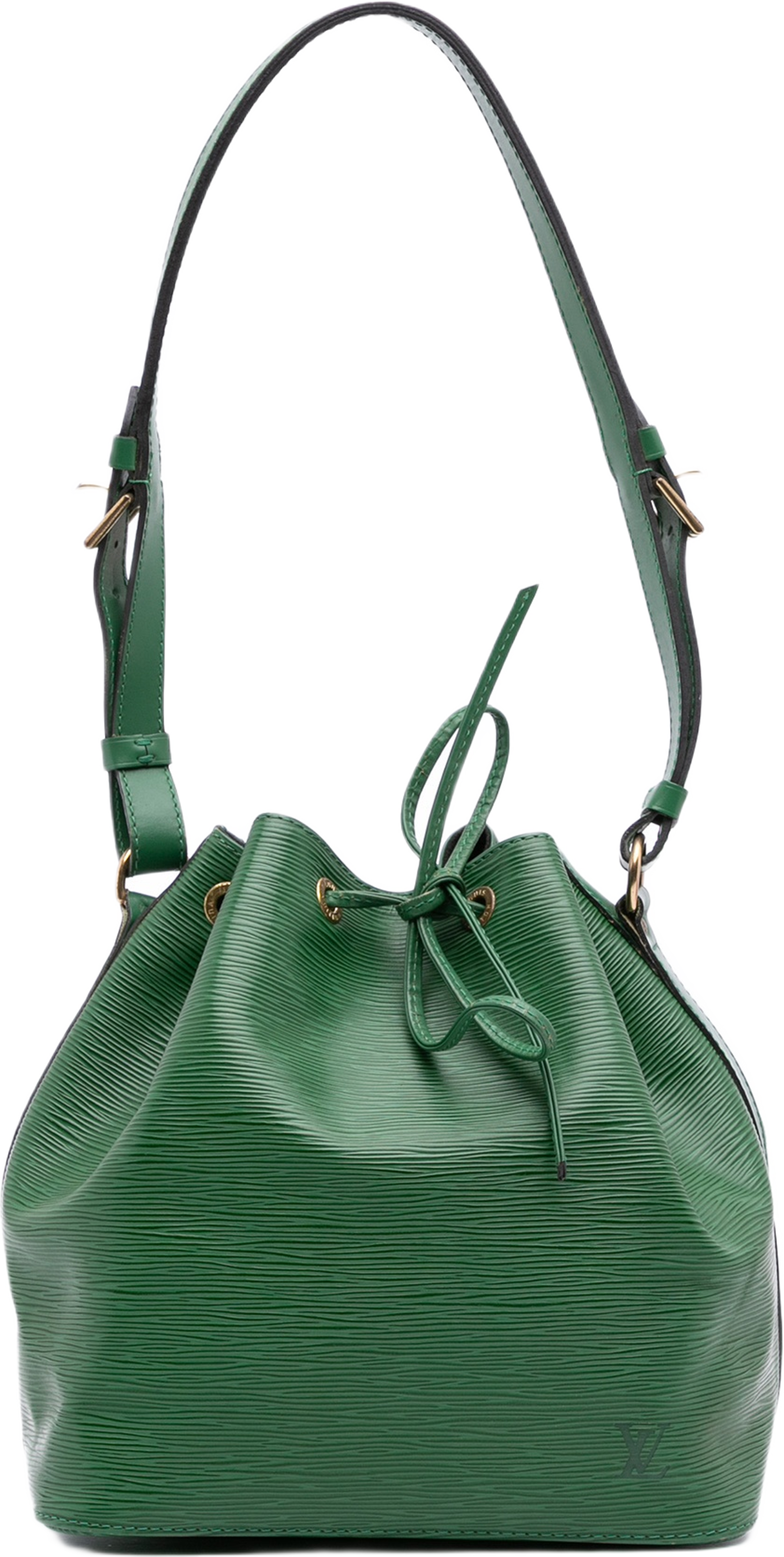 Louis Vuitton Epi Petit Noe, från Luxclusif, i färgen green.
