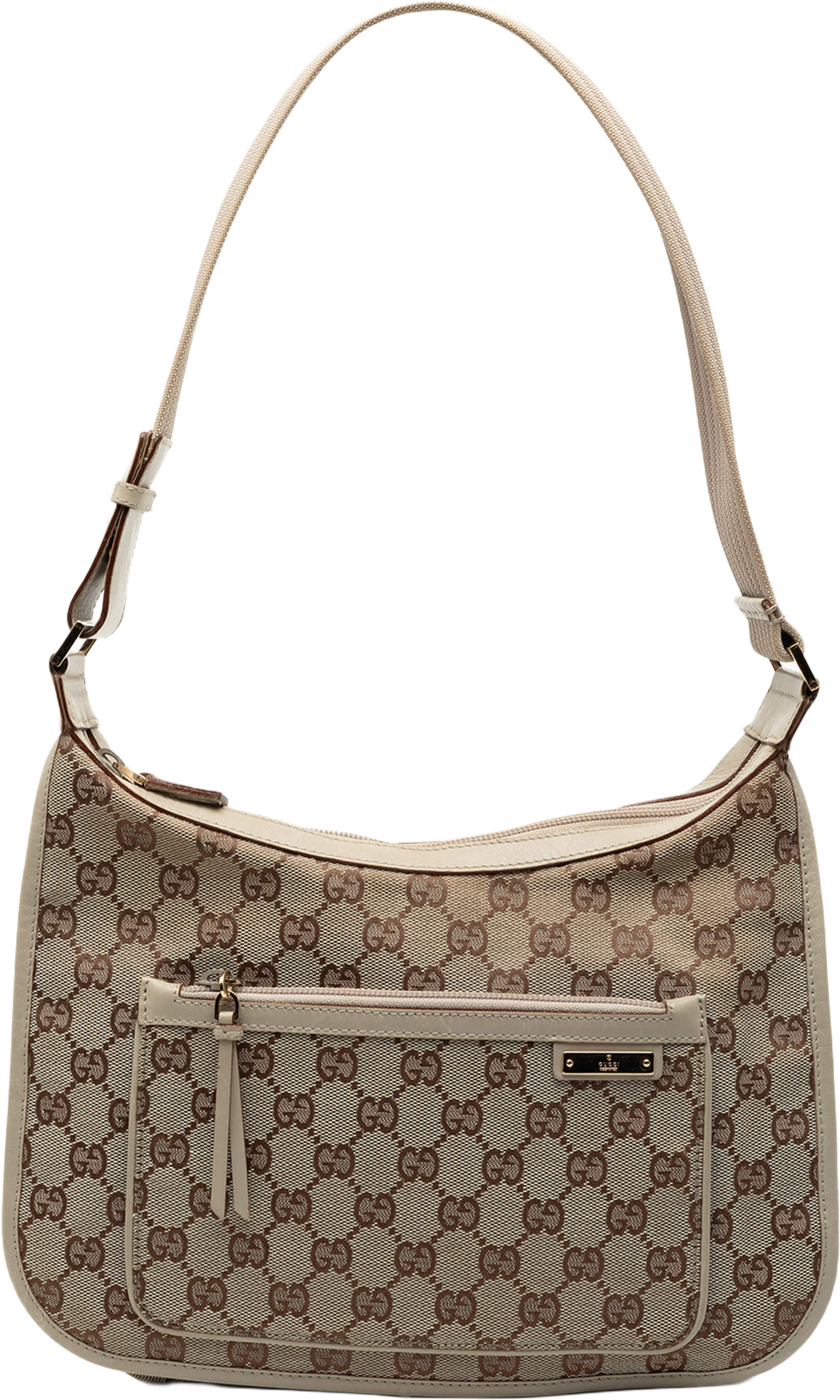 Gucci Gg Canvas Shoulder Bag, från Luxclusif, i färgen beige. Klicka för att öppna bilden i stort format
