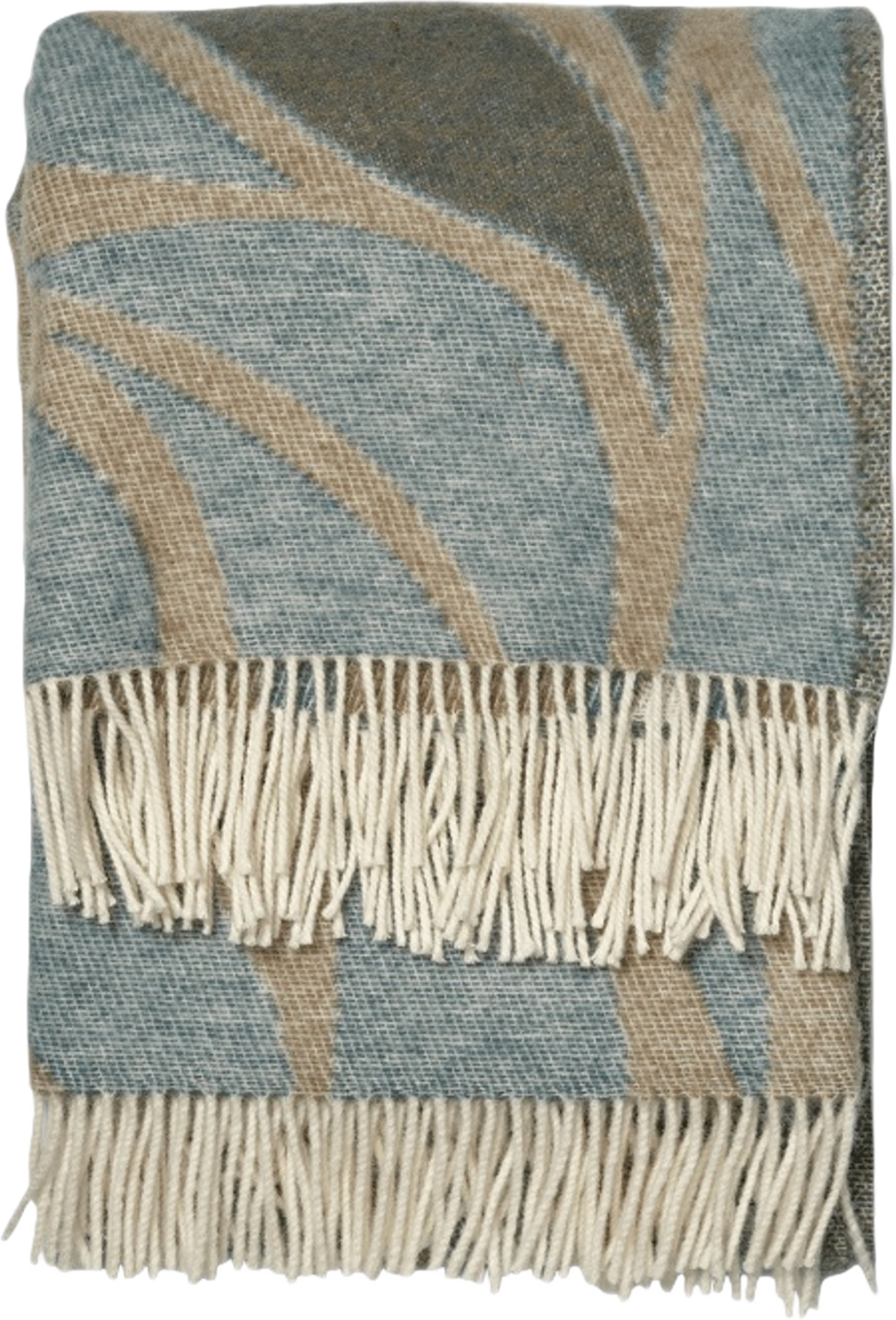 Pläd Folia, från Classic Collection, i färgen teal. Klicka för att öppna bilden i stort format