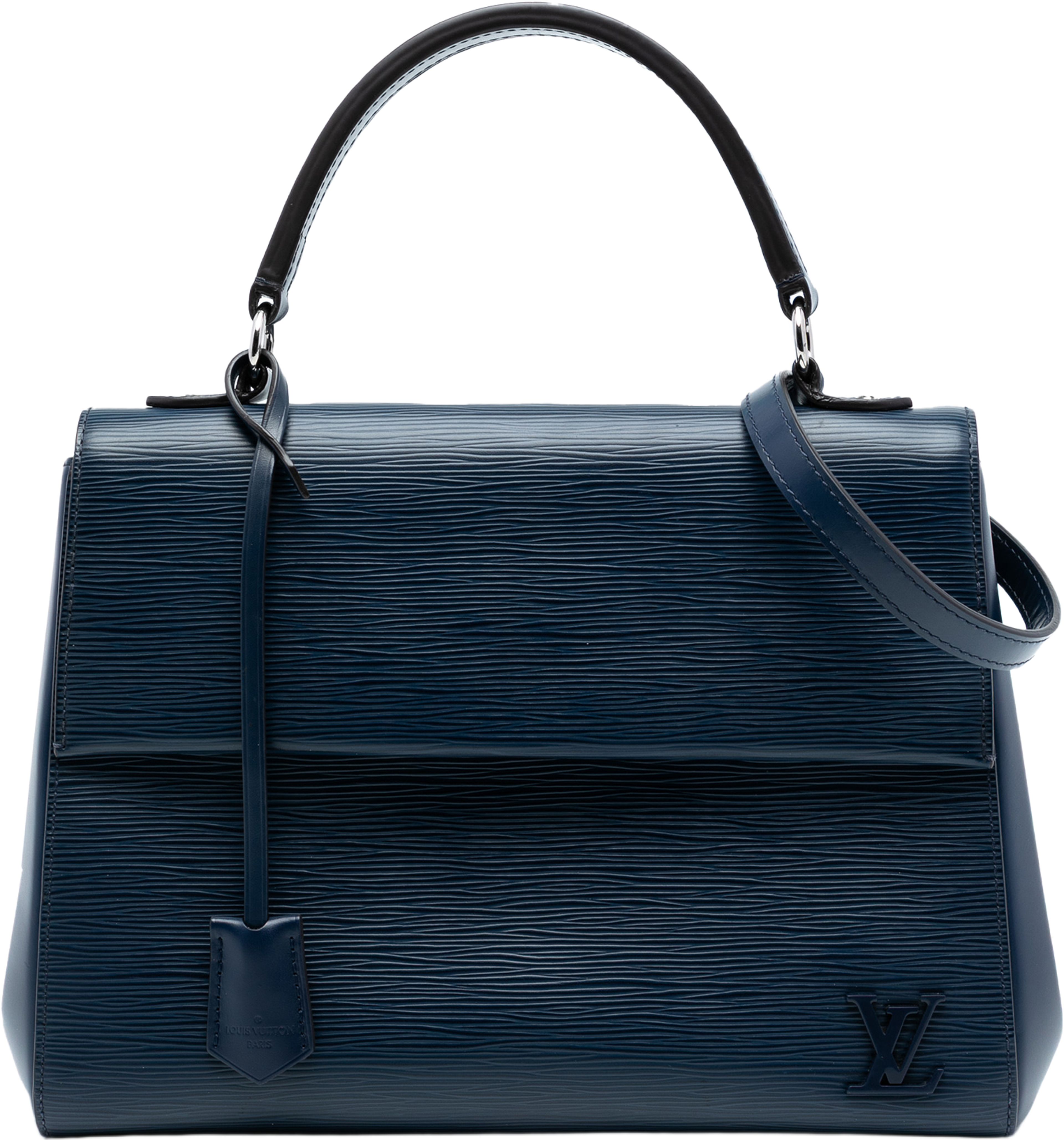 Louis Vuitton Epi Cluny Bb, från Luxclusif, i färgen dark blue. Klicka för att öppna bilden i stort format