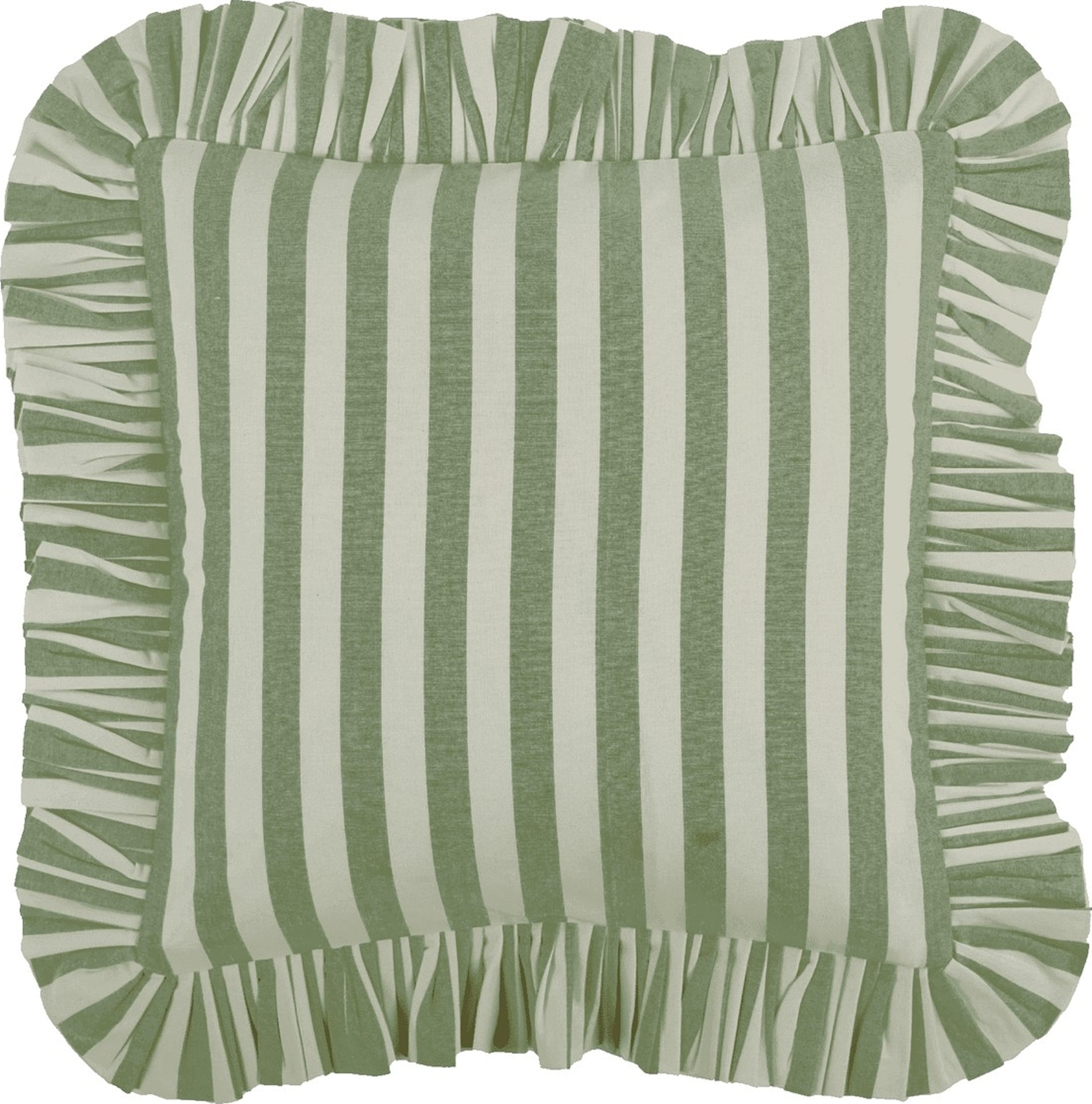 Breton Kuddfodral - 40x40 Cm, från Pick A Poppy, i färgen green. Klicka för att öppna bilden i stort format