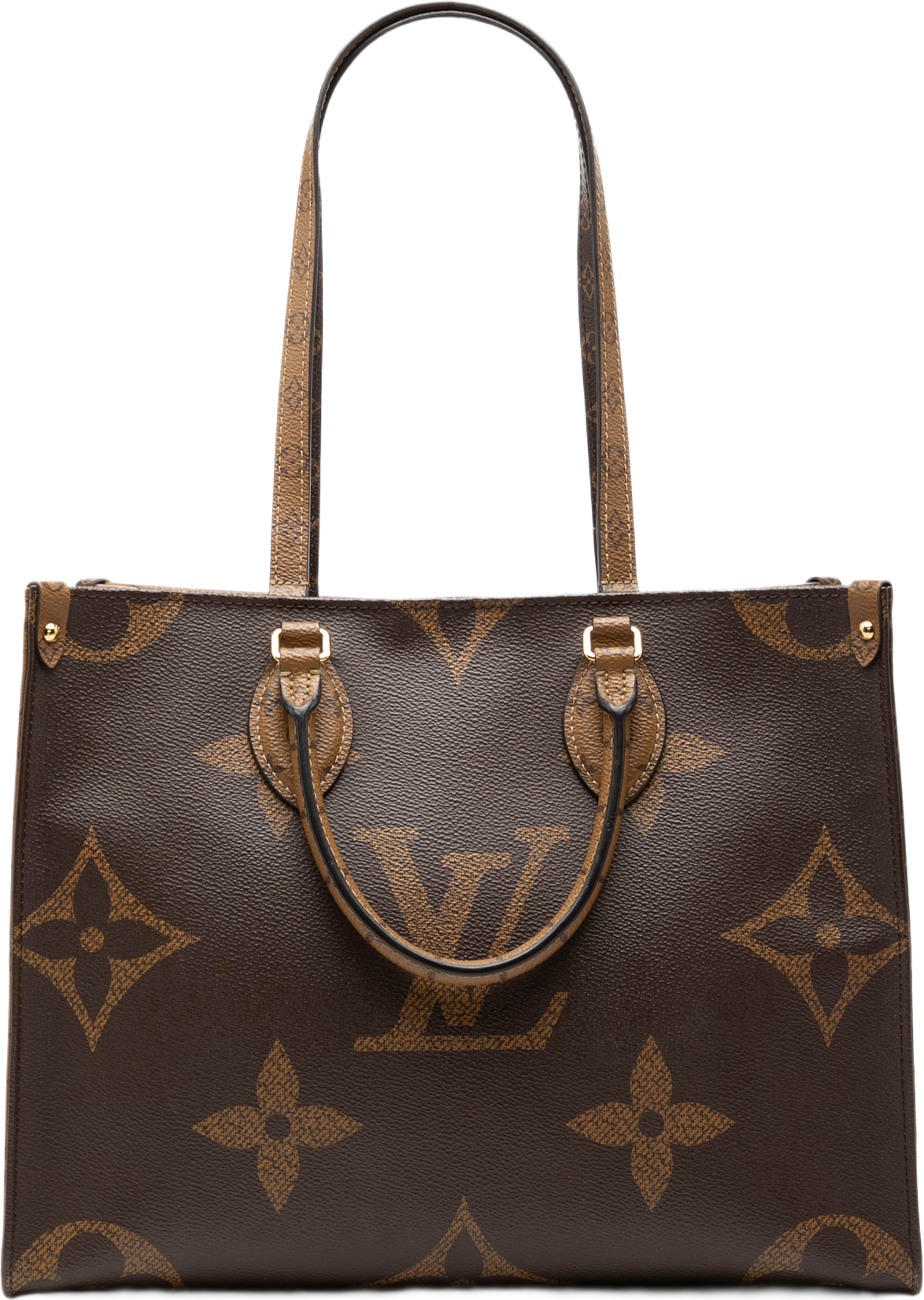 Louis Vuitton Monogram Reverse Giant Onthego Mm, från Luxclusif, i färgen brun. Klicka för att öppna bilden i stort format