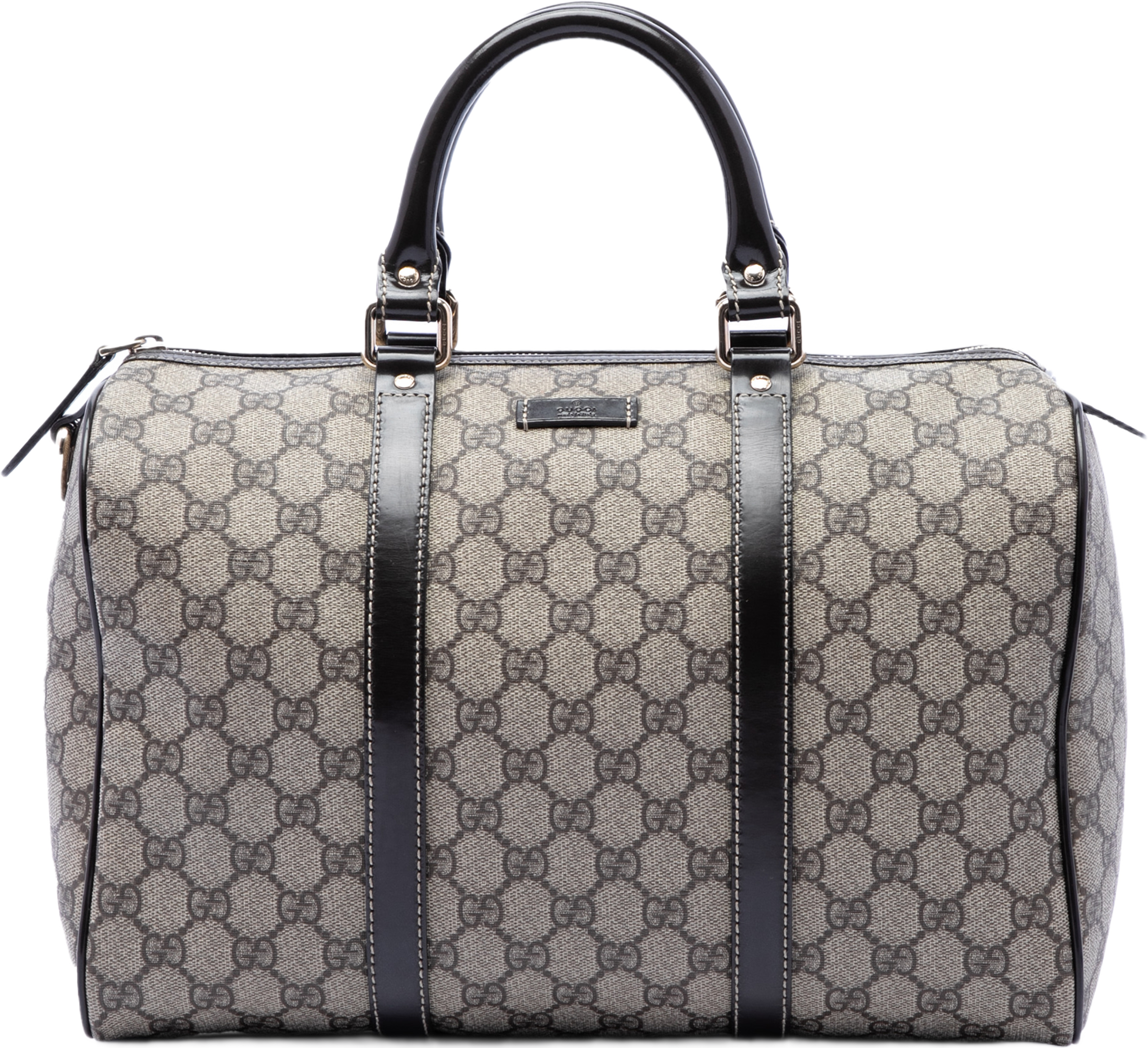 Gucci Medium Gg Supreme Joy Boston Bag, från Luxclusif, i färgen beige. Klicka för att öppna bilden i stort format