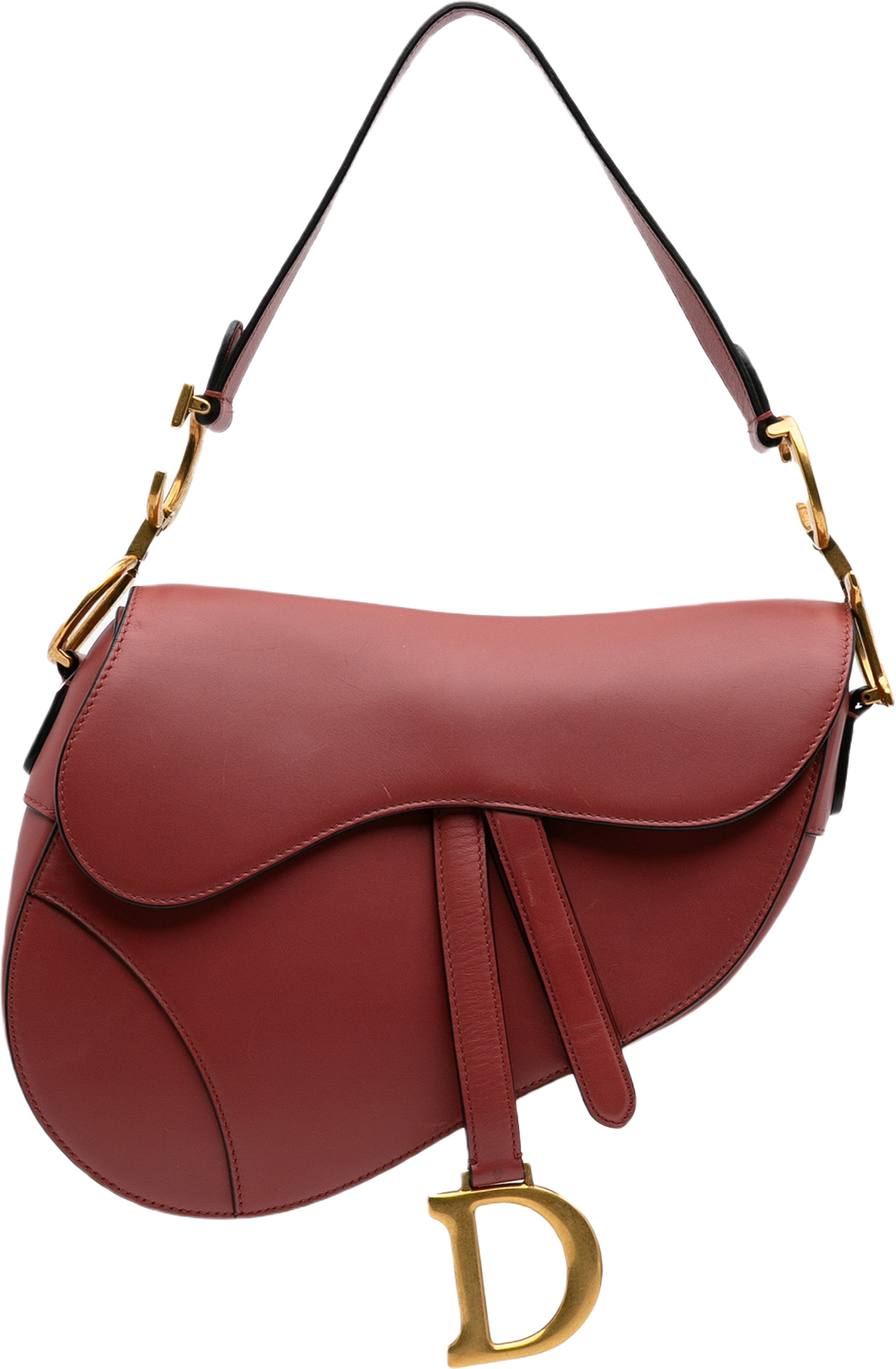 Dior Leather Saddle Bag