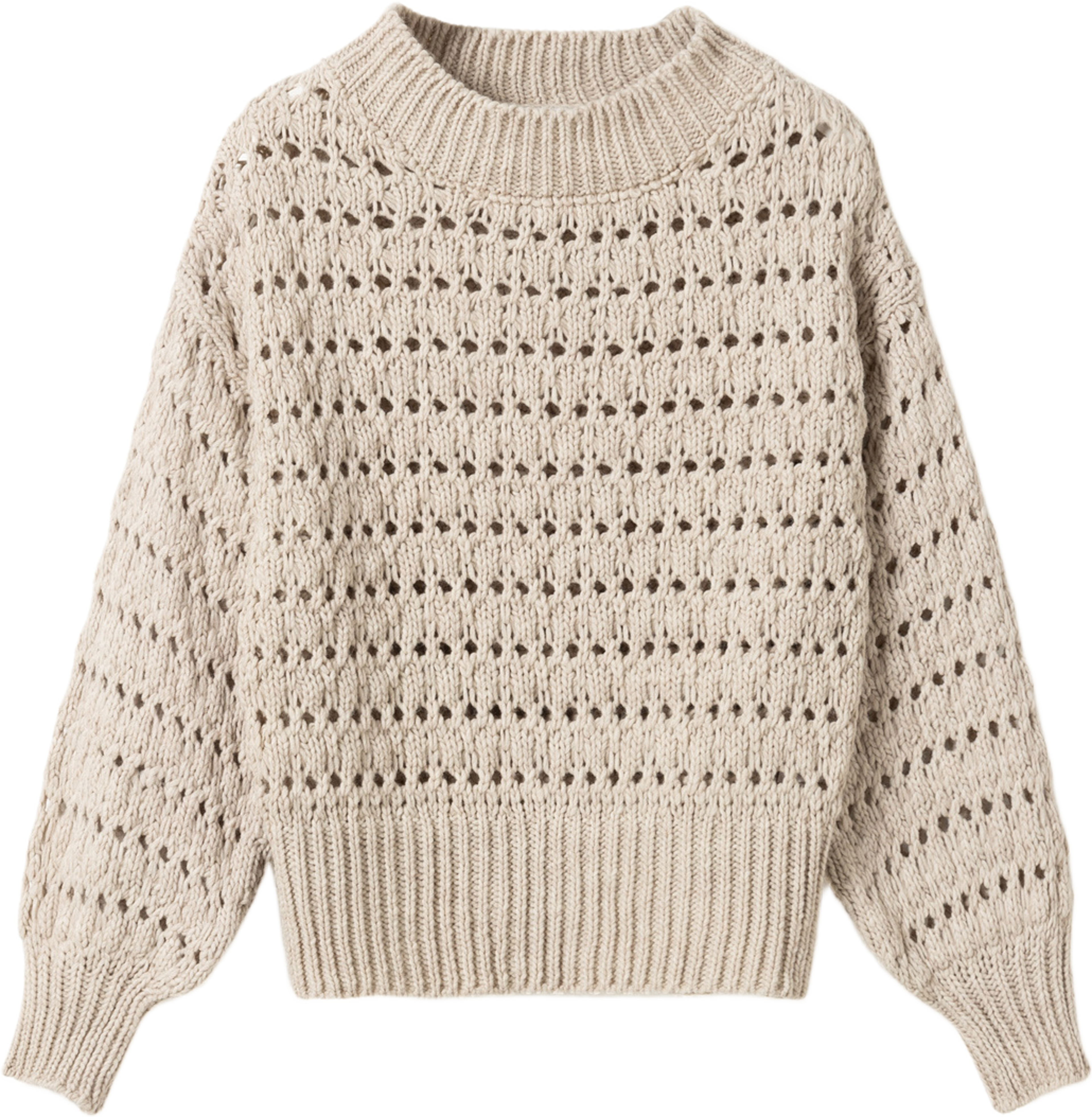 Loranne Knit - Oatmeal, från Noella, i färgen oatmeal. Klicka för att öppna bilden i stort format