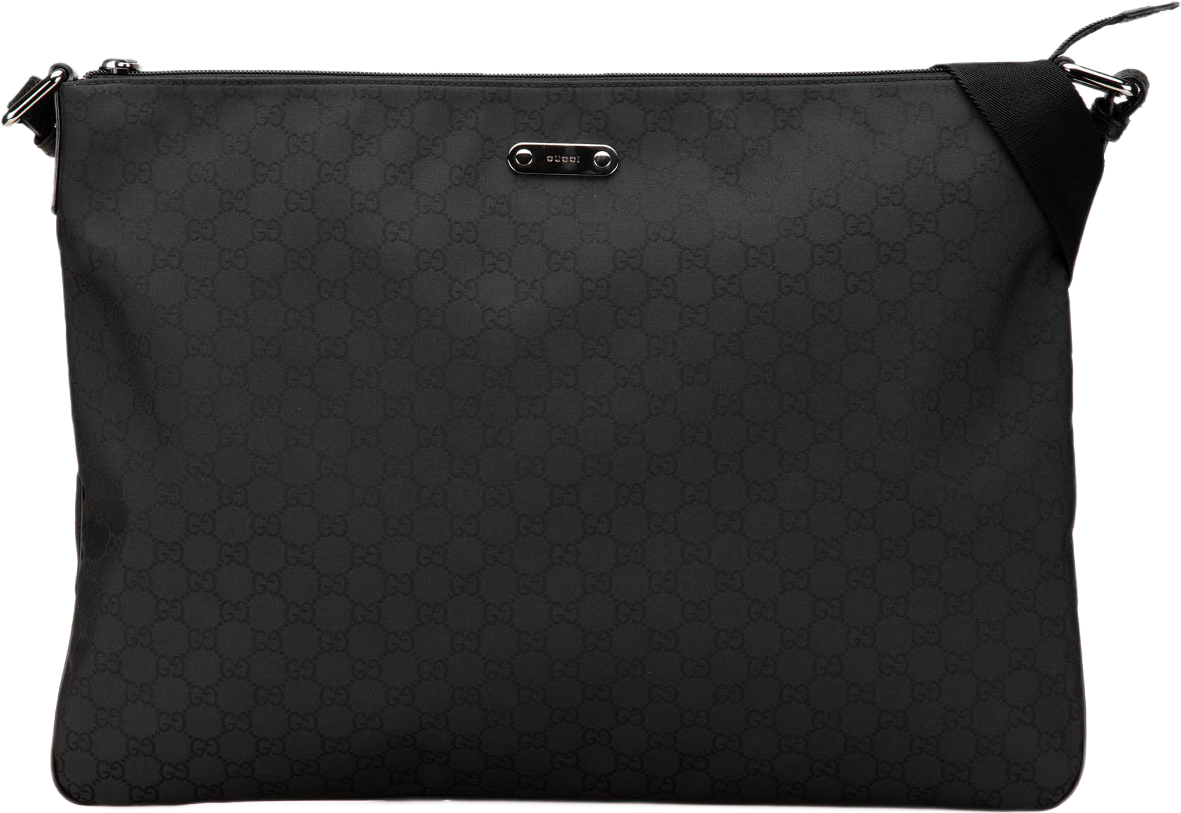Gucci Gg Nylon Crossbody, från Luxclusif, i färgen svart. Klicka för att öppna bilden i stort format