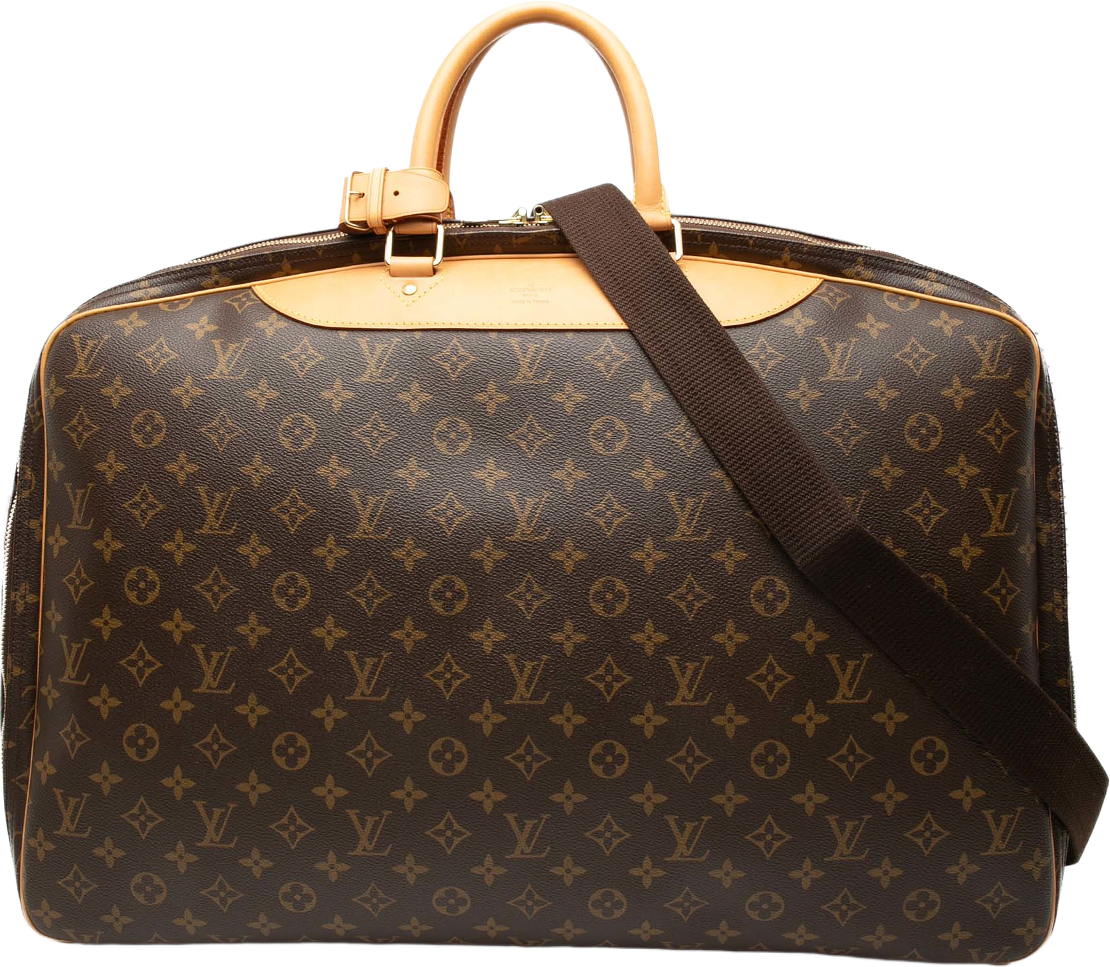 Louis Vuitton Monogram Alize 3 Poches, från Luxclusif, i färgen brown. Klicka för att öppna bilden i stort format