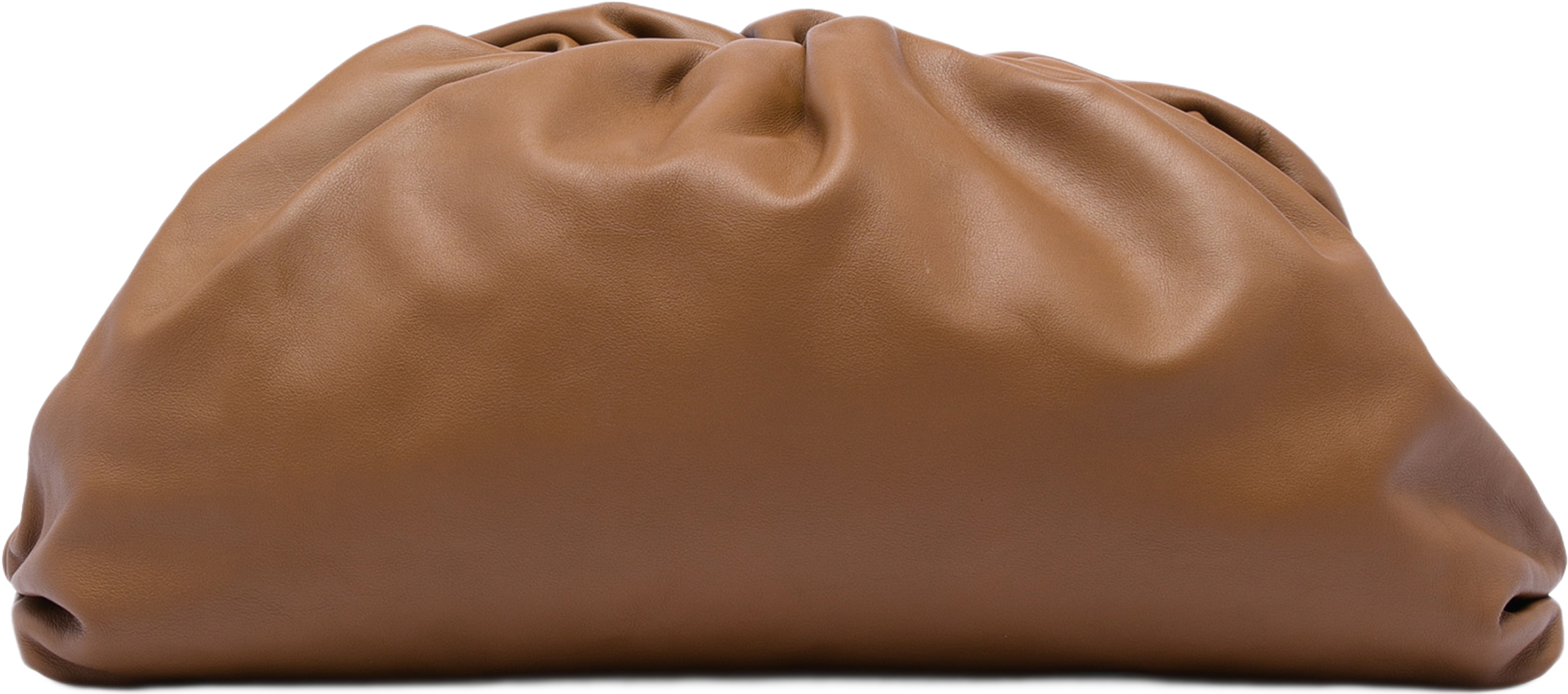Bottega Veneta Lambskin The Pouch, från Luxclusif, i färgen brown. Klicka för att öppna bilden i stort format