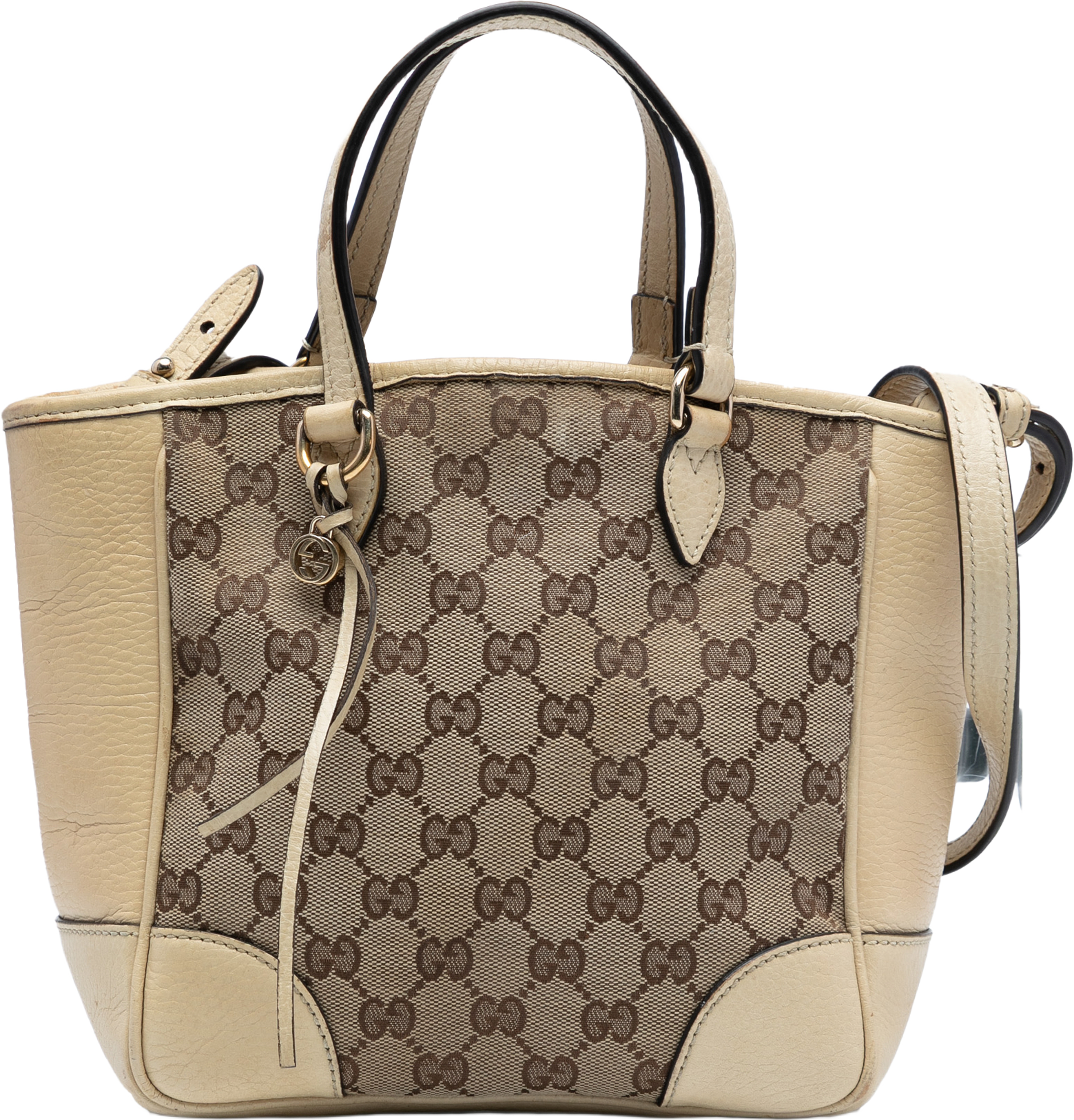Gucci Small Gg Canvas Bree Satchel, från Luxclusif, i färgen beige. Klicka för att öppna bilden i stort format