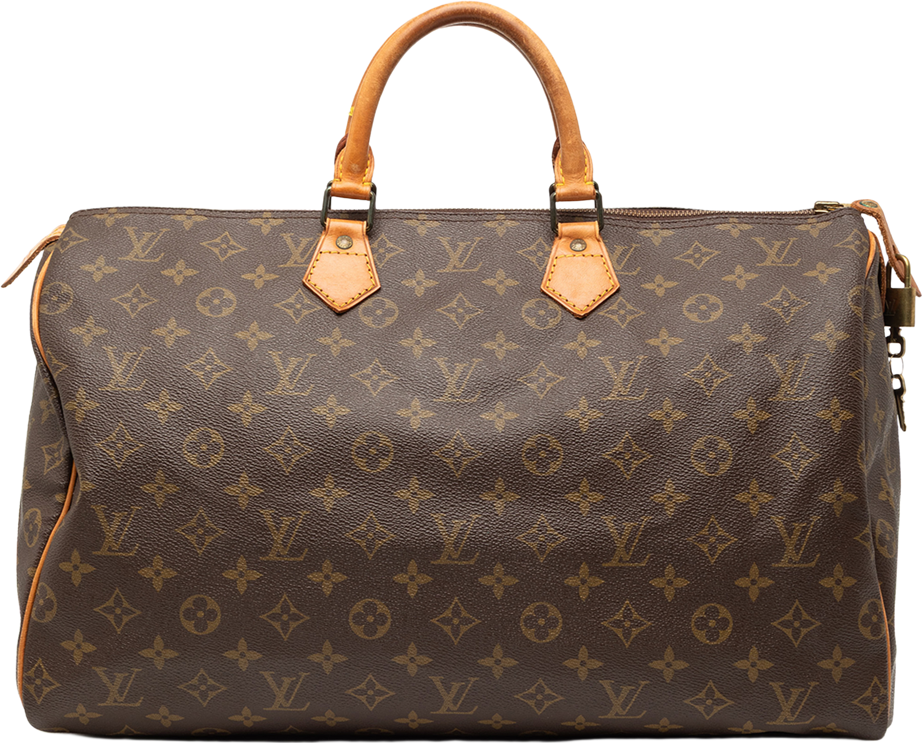 Louis Vuitton Monogram Speedy 40, från Luxclusif, i färgen brown. Klicka för att öppna bilden i stort format