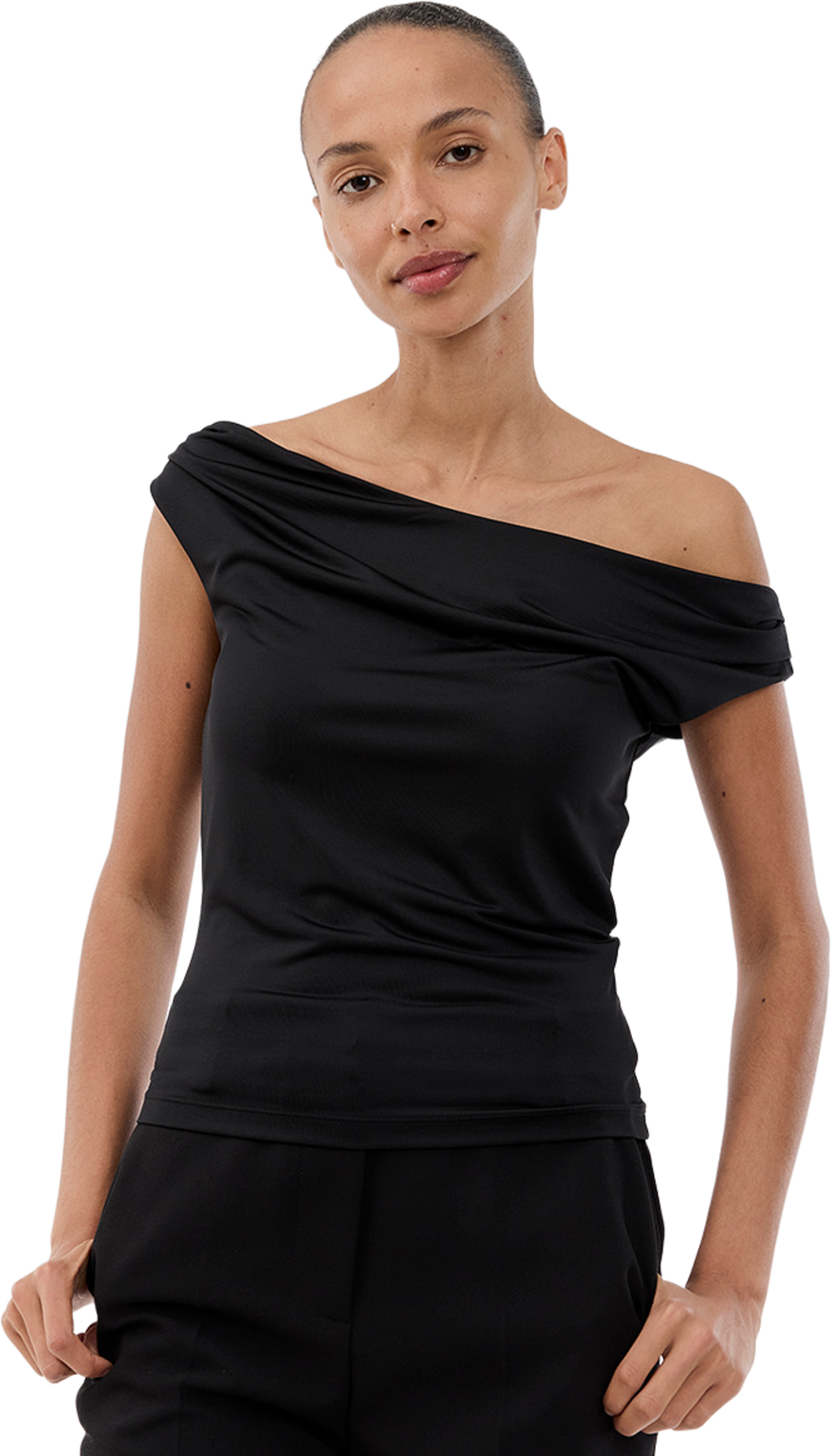 Himamd Off-shoulder Top, från Modström, i färgen black. Klicka för att öppna bilden i stort format