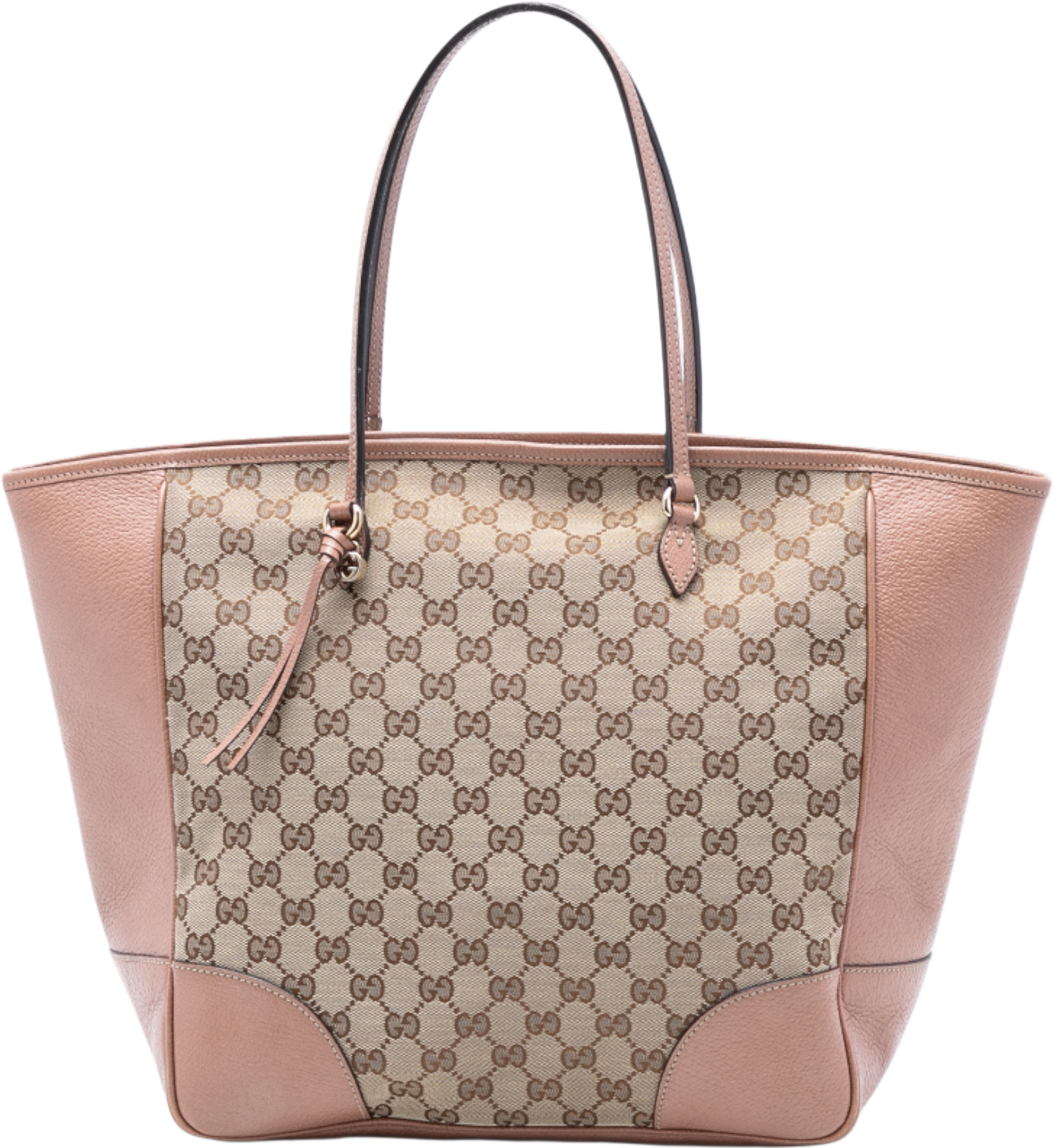 Gucci Gg Canvas And Leather Bree Tote, från Luxclusif, i färgen rose gold. Klicka för att öppna bilden i stort format
