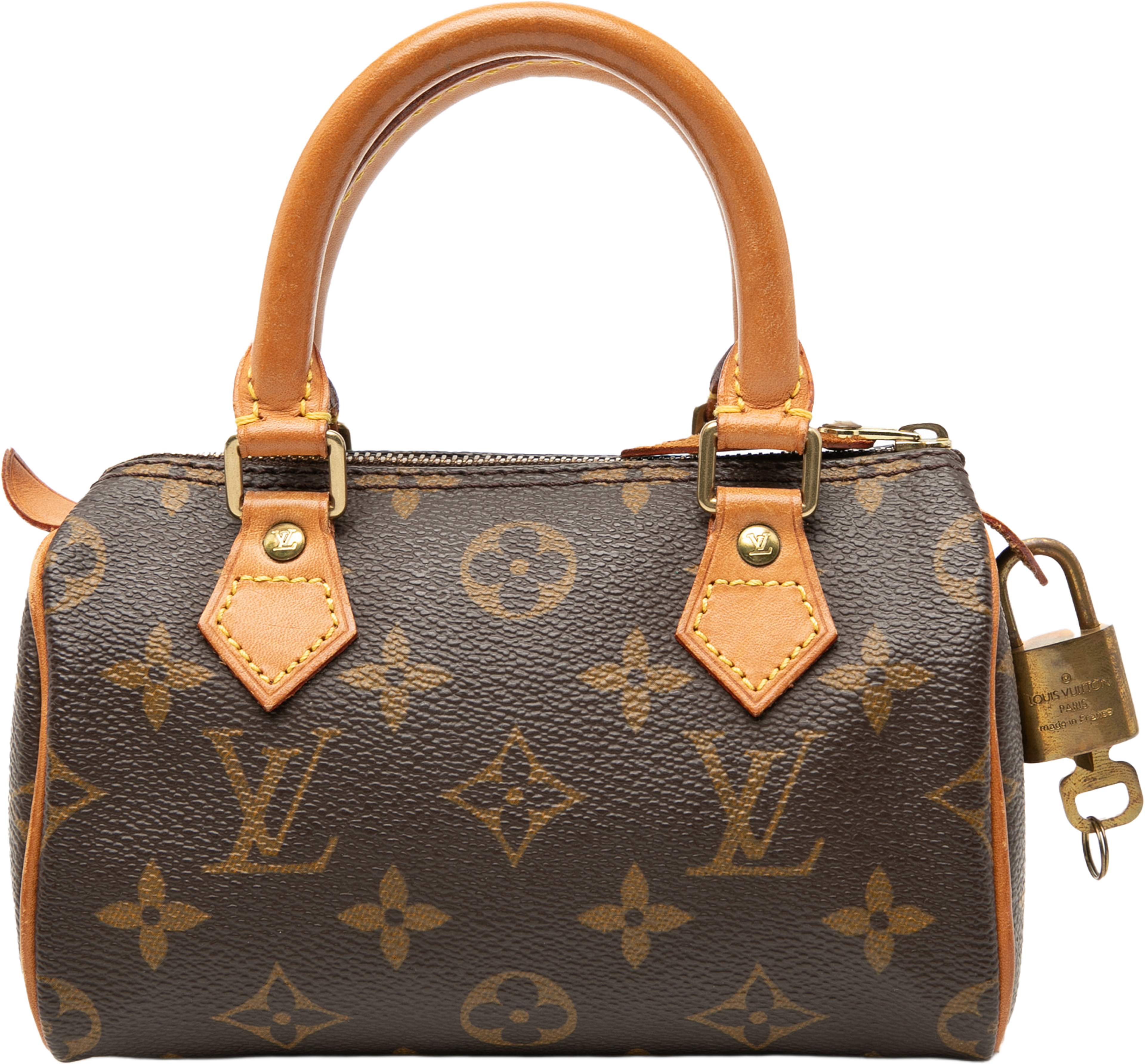 Louis Vuitton Monogram Mini Speedy Hl, från Luxclusif, i färgen brown. Klicka för att öppna bilden i stort format