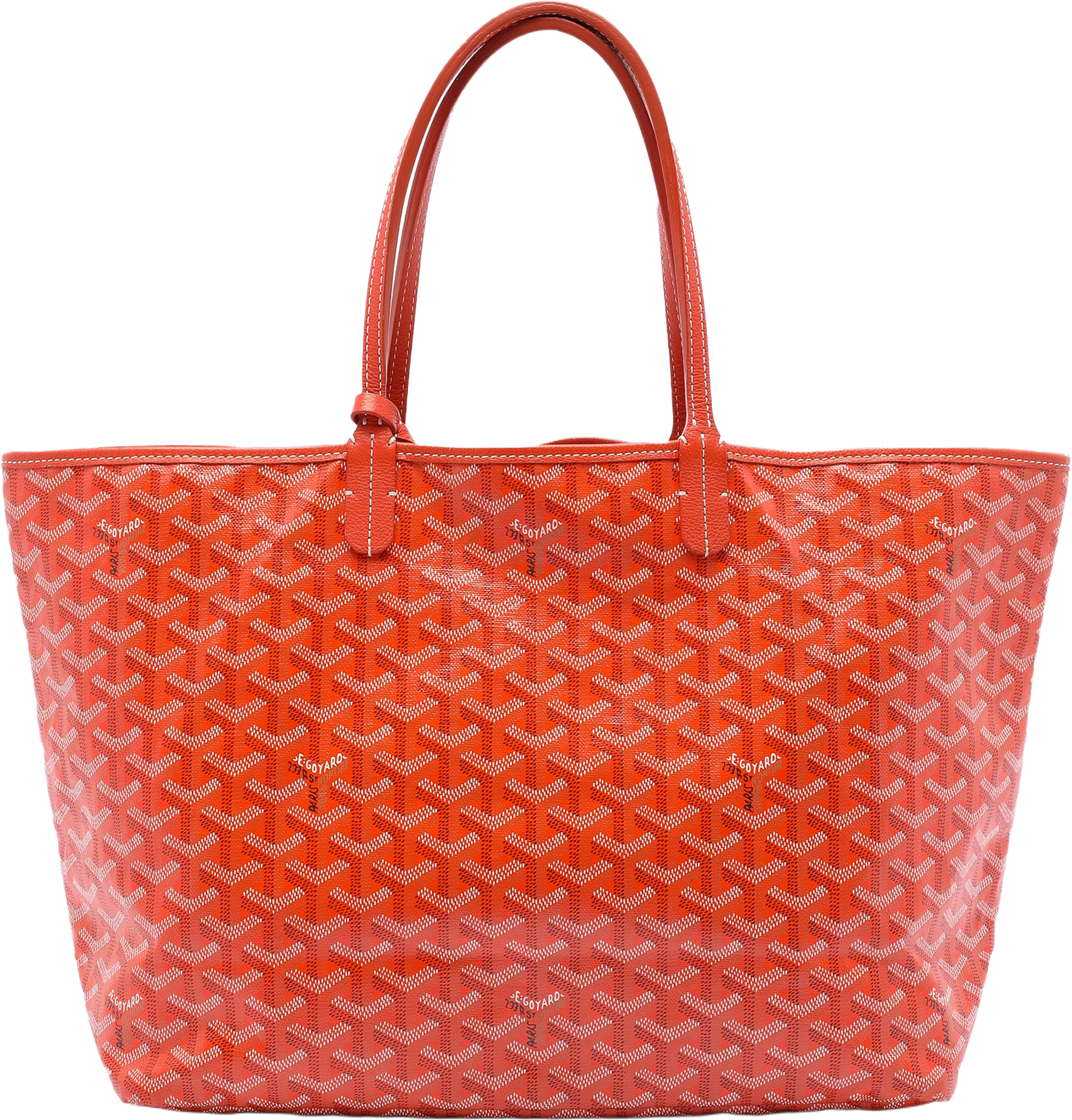 Goyard Goyardine Saint Louis Pm, från Luxclusif, i färgen orange. Klicka för att öppna bilden i stort format