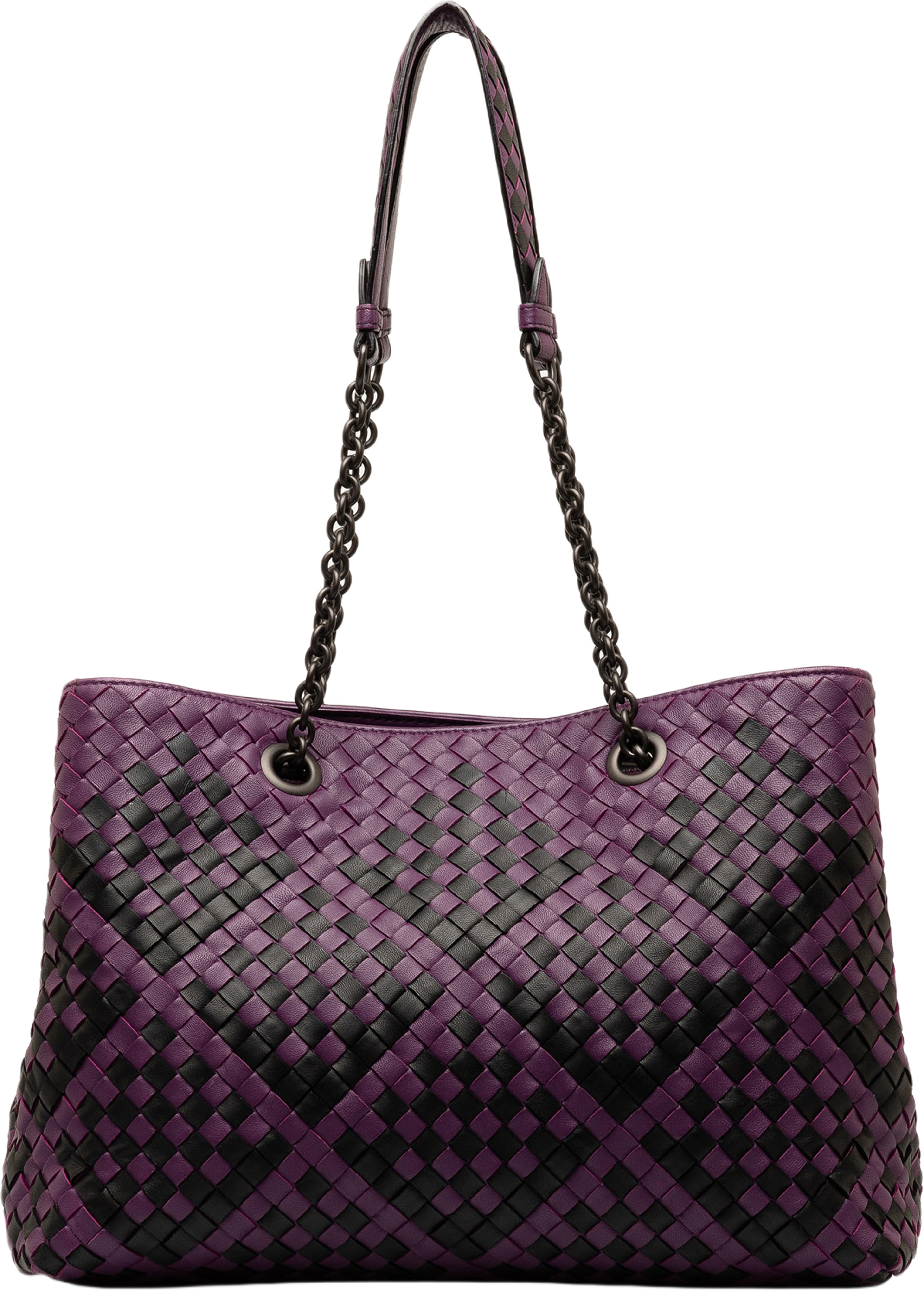 Bottega Veneta Medium Intrecciato Double Chain Tote