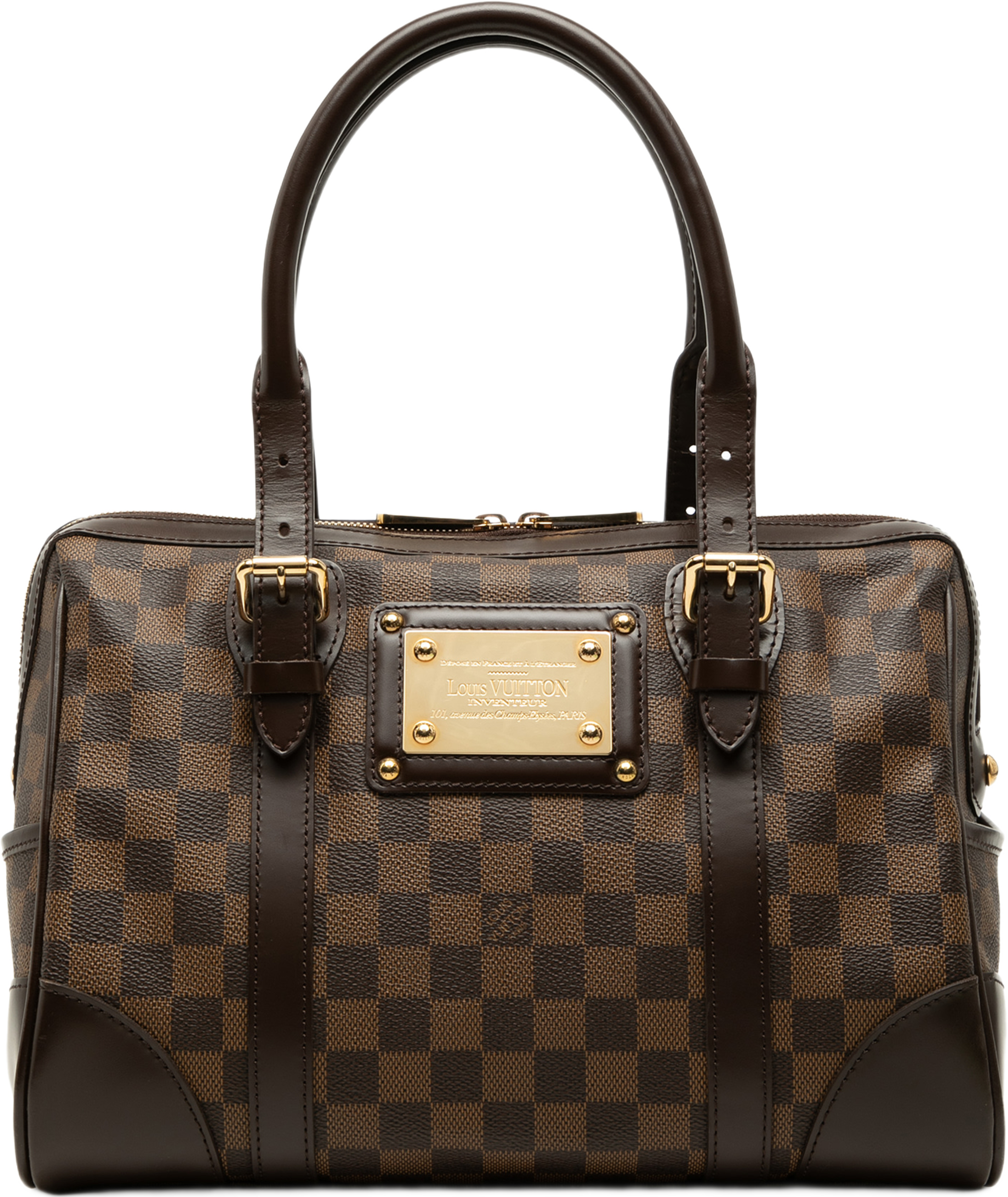 Louis Vuitton Damier Ebene Berkeley, från Luxclusif, i färgen brun. Klicka för att öppna bilden i stort format