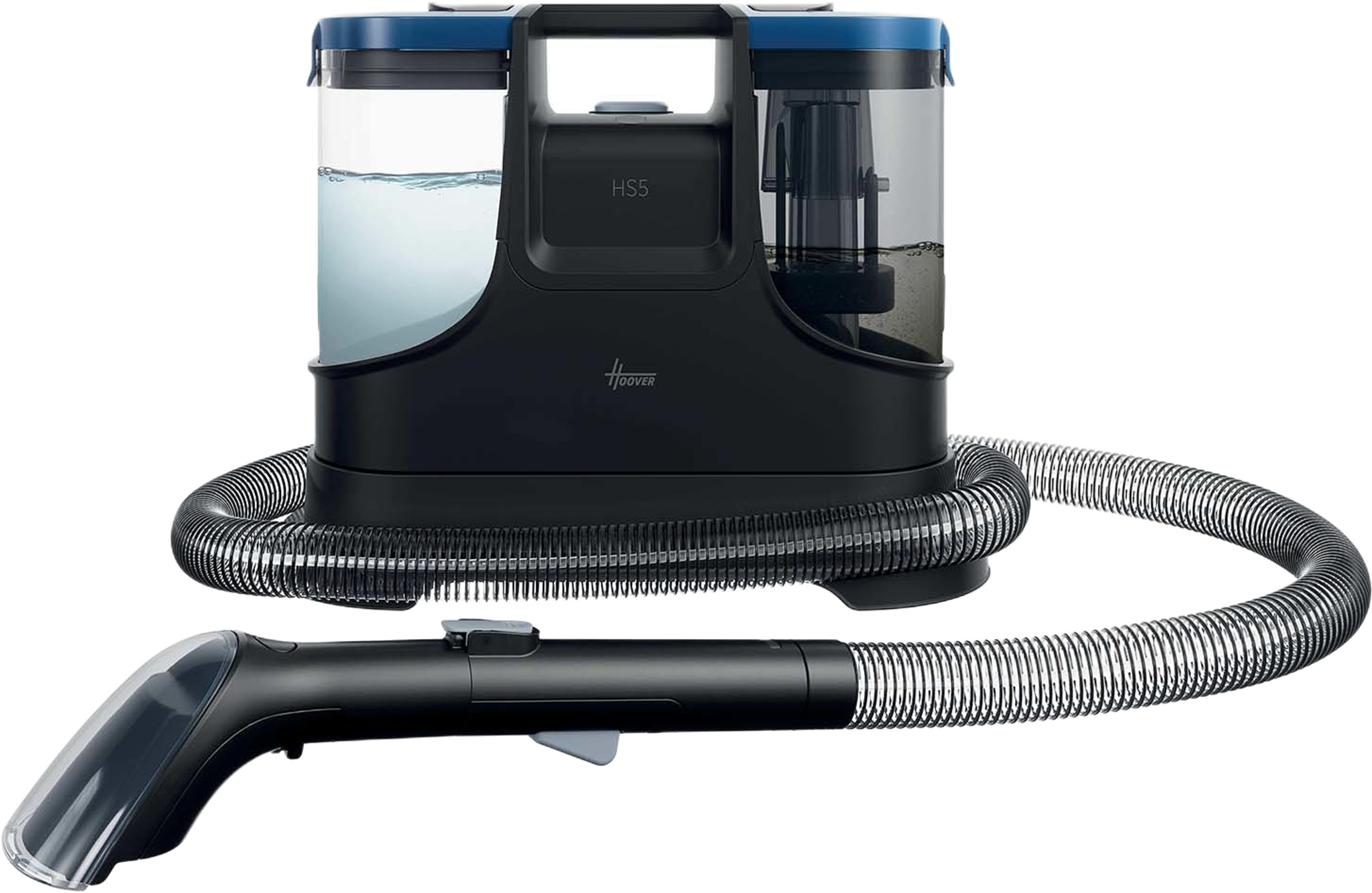 Textil & Fönster-rengöring Hs5 Tvätt/tork, från Hoover, i färgen blå/svart. Klicka för att öppna bilden i stort format