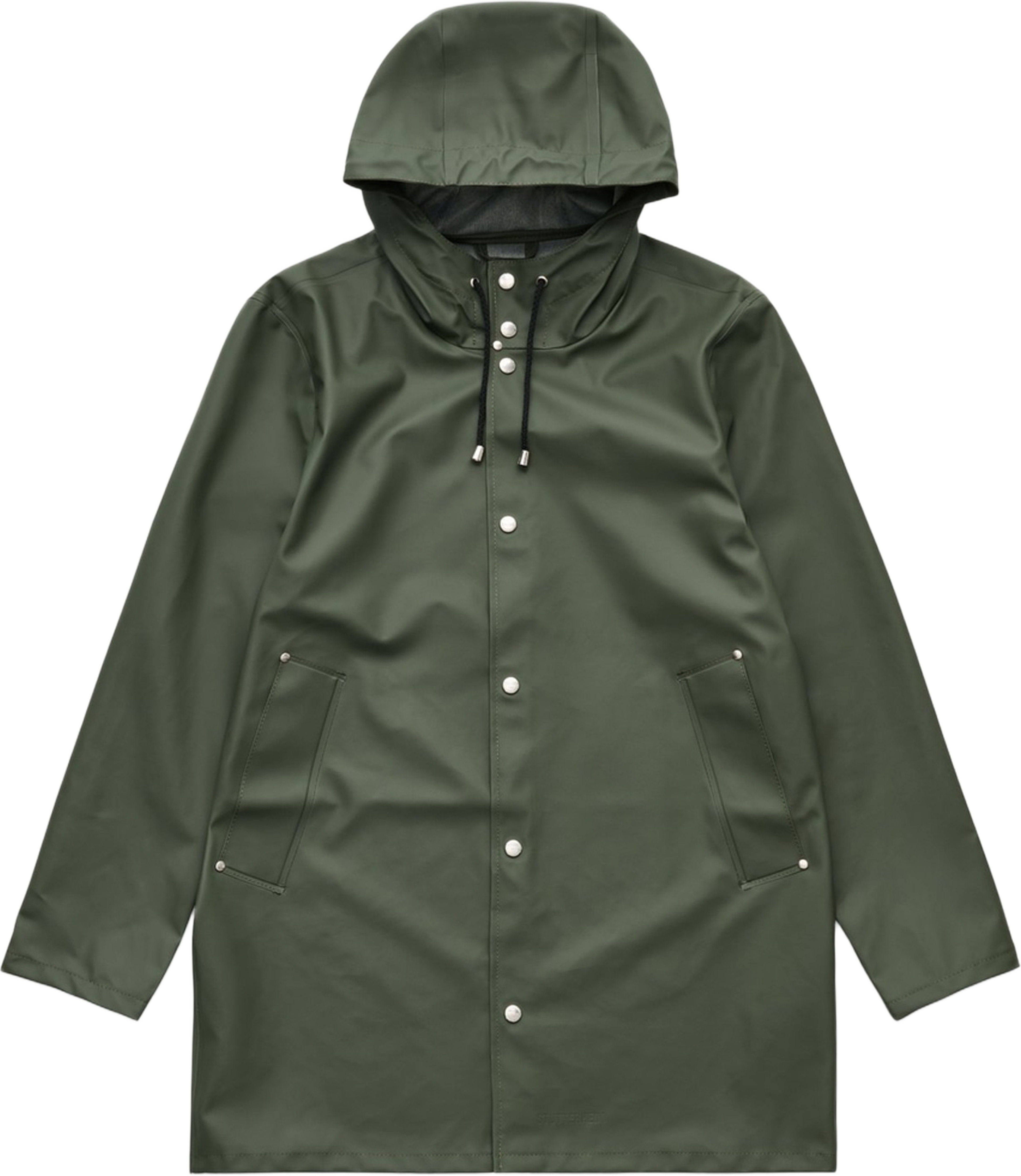 Stockholm Lightweight Raincoat, från Stutterheim, i färgen green. Klicka för att öppna bilden i stort format
