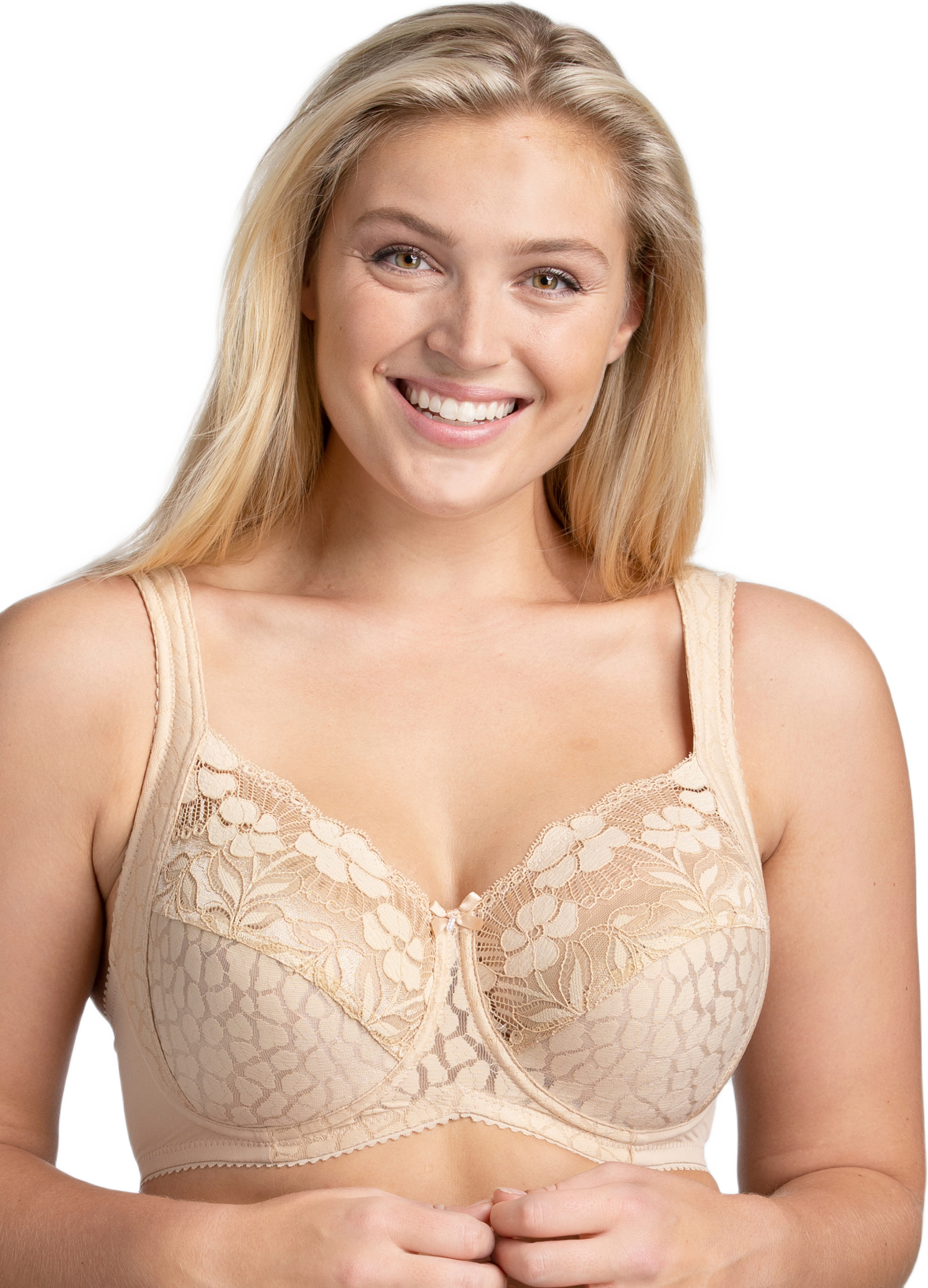 Jacquard And Lace Bh Med Bygel