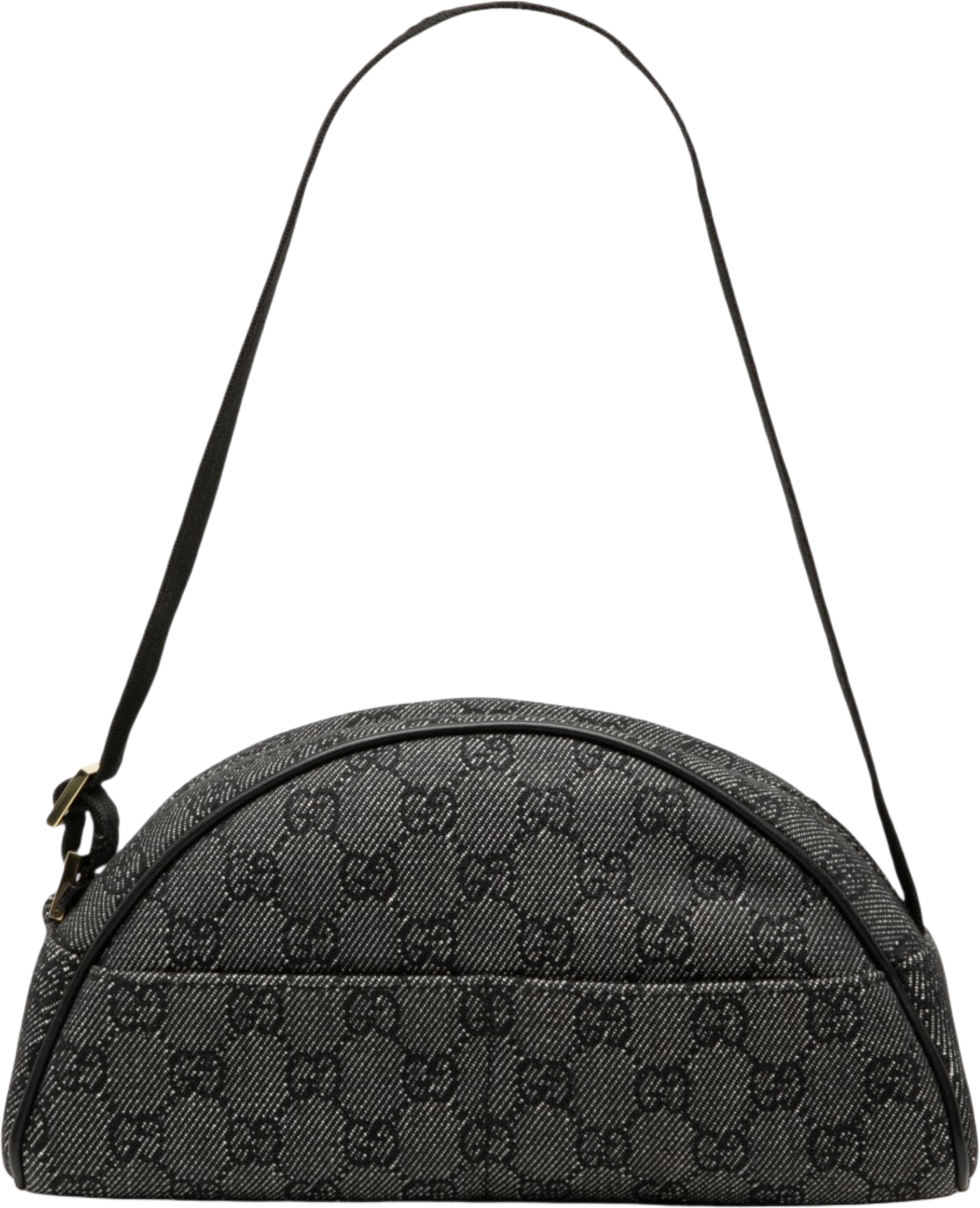 Gucci Gg Denim Shoulder Bag, från Luxclusif, i färgen gray. Klicka för att öppna bilden i stort format