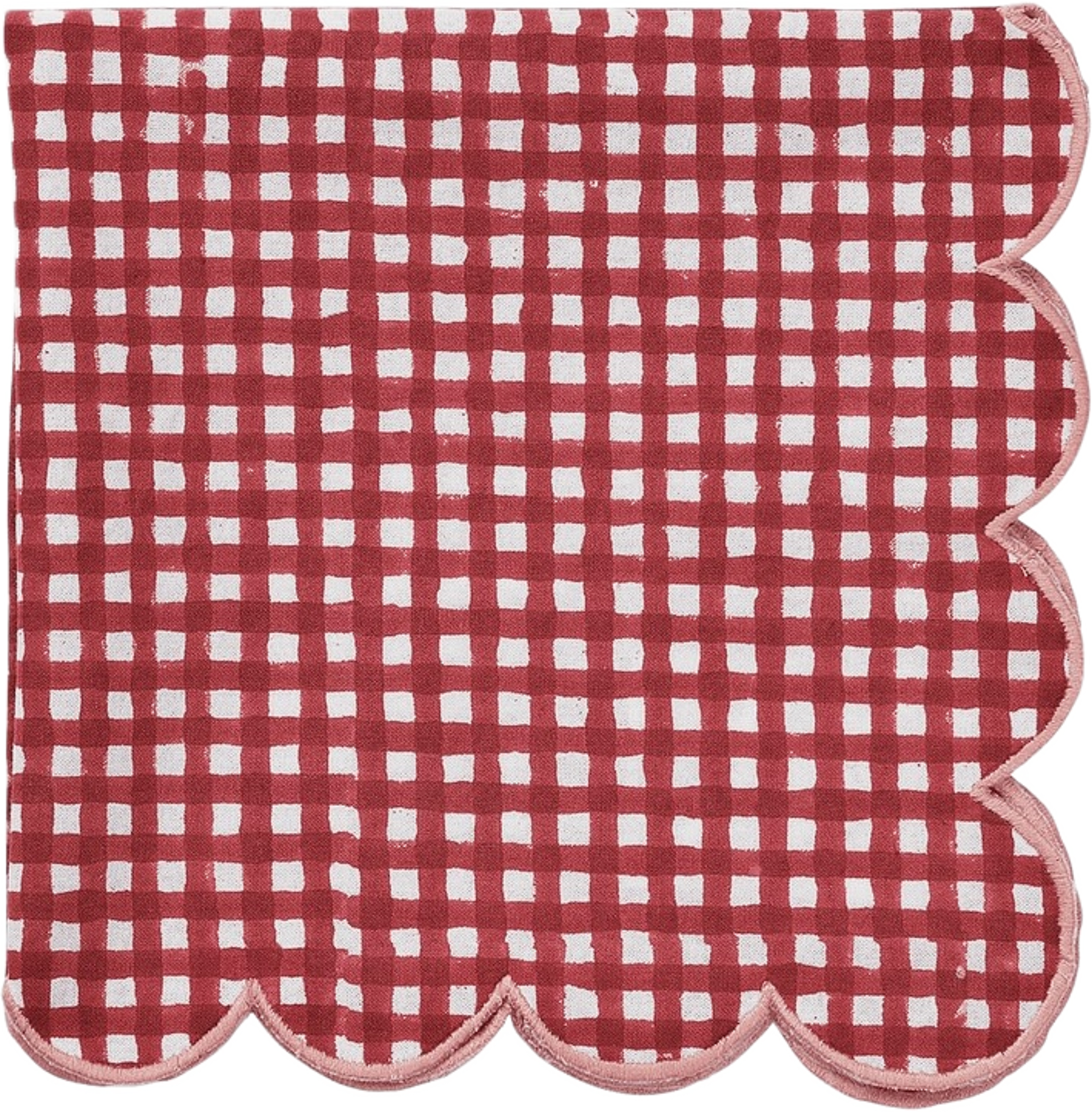 Vichy Servett - 45x45 Cm, från Pick A Poppy, i färgen burgundy. Klicka för att öppna bilden i stort format