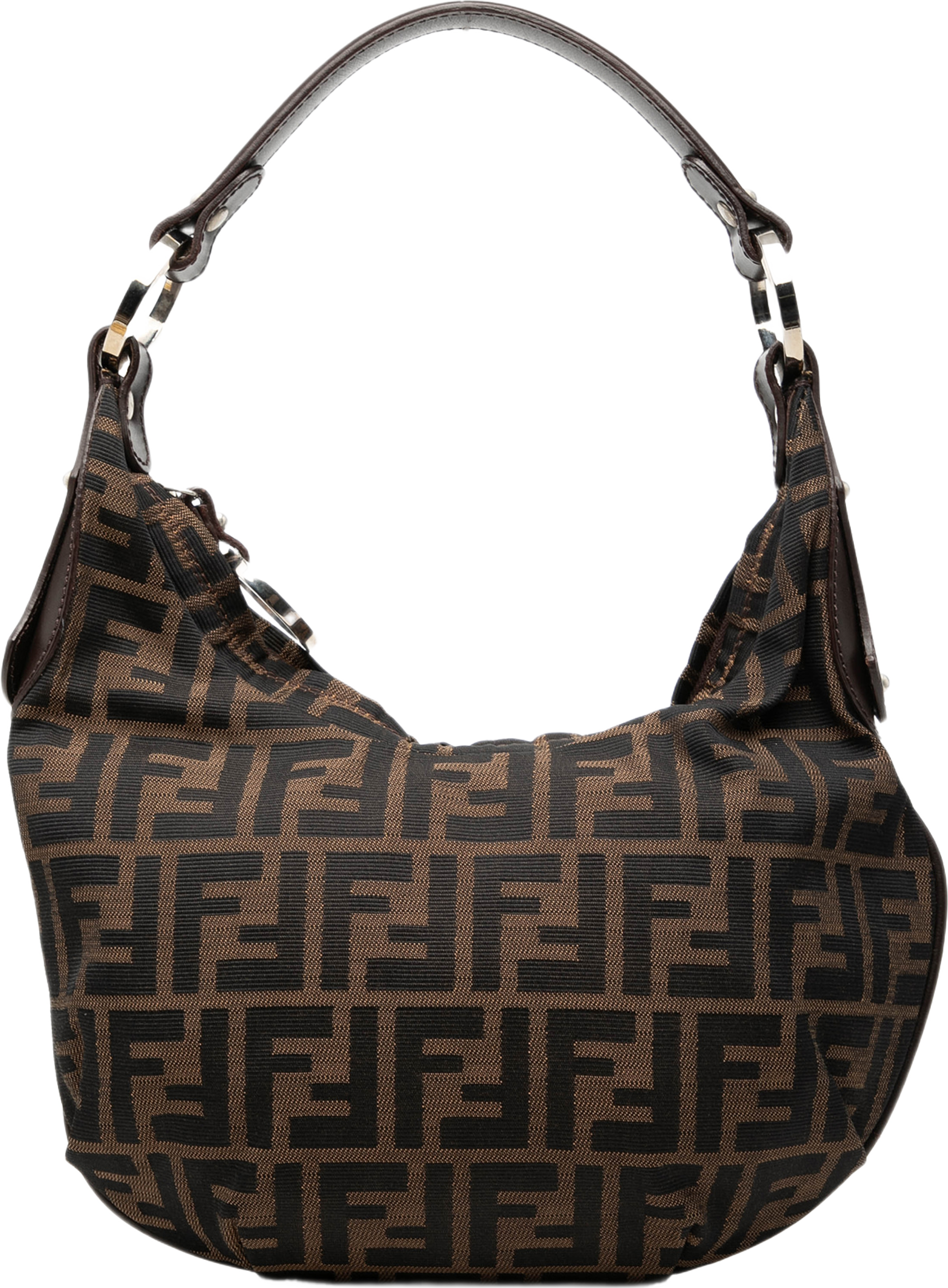 Fendi Zucca Canvas Chef Hobo, från Luxclusif, i färgen brun. Klicka för att öppna bilden i stort format