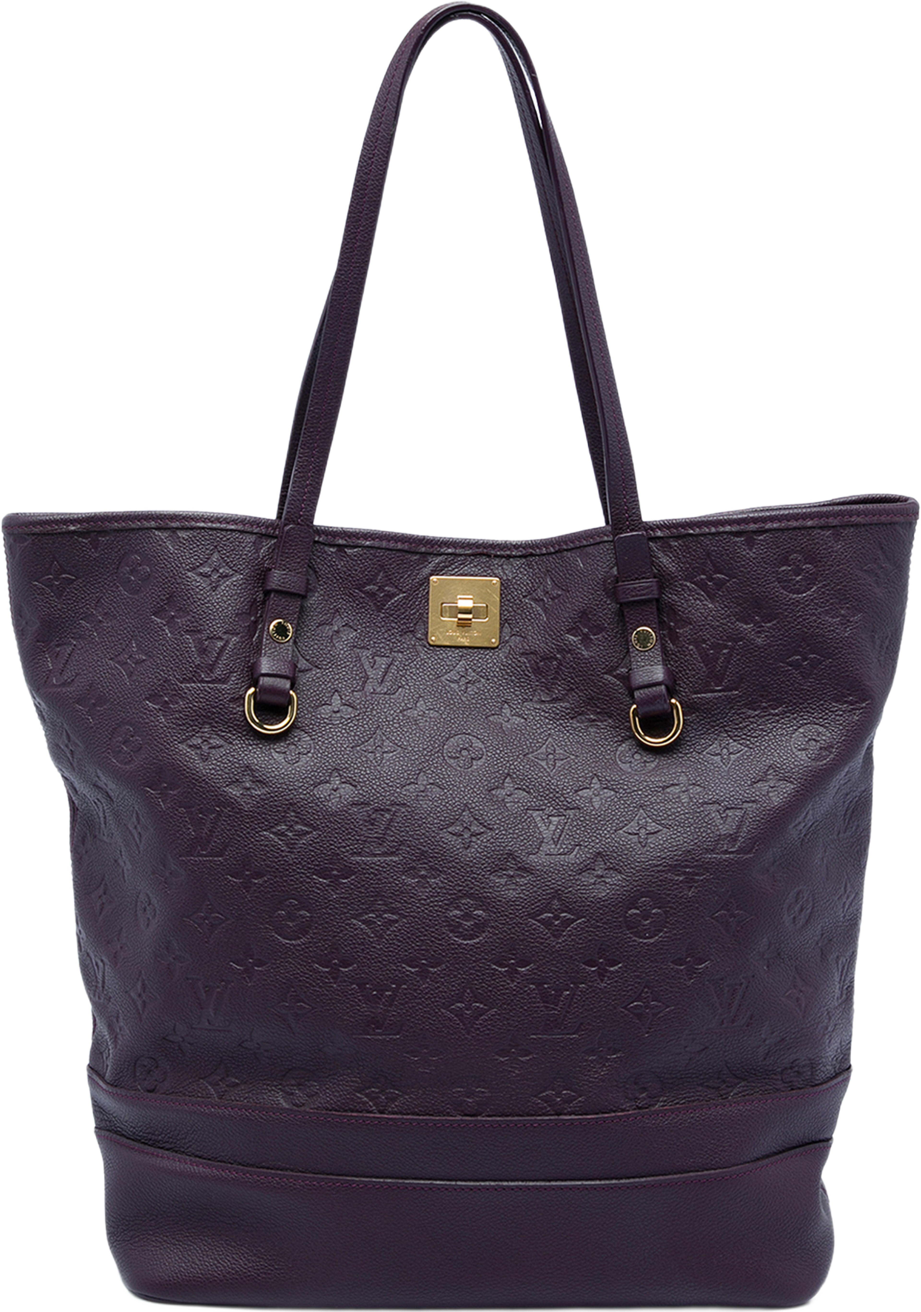 Louis Vuitton Monogram Empreinte Citadine Pm, från Luxclusif, i färgen purpur. Klicka för att öppna bilden i stort format