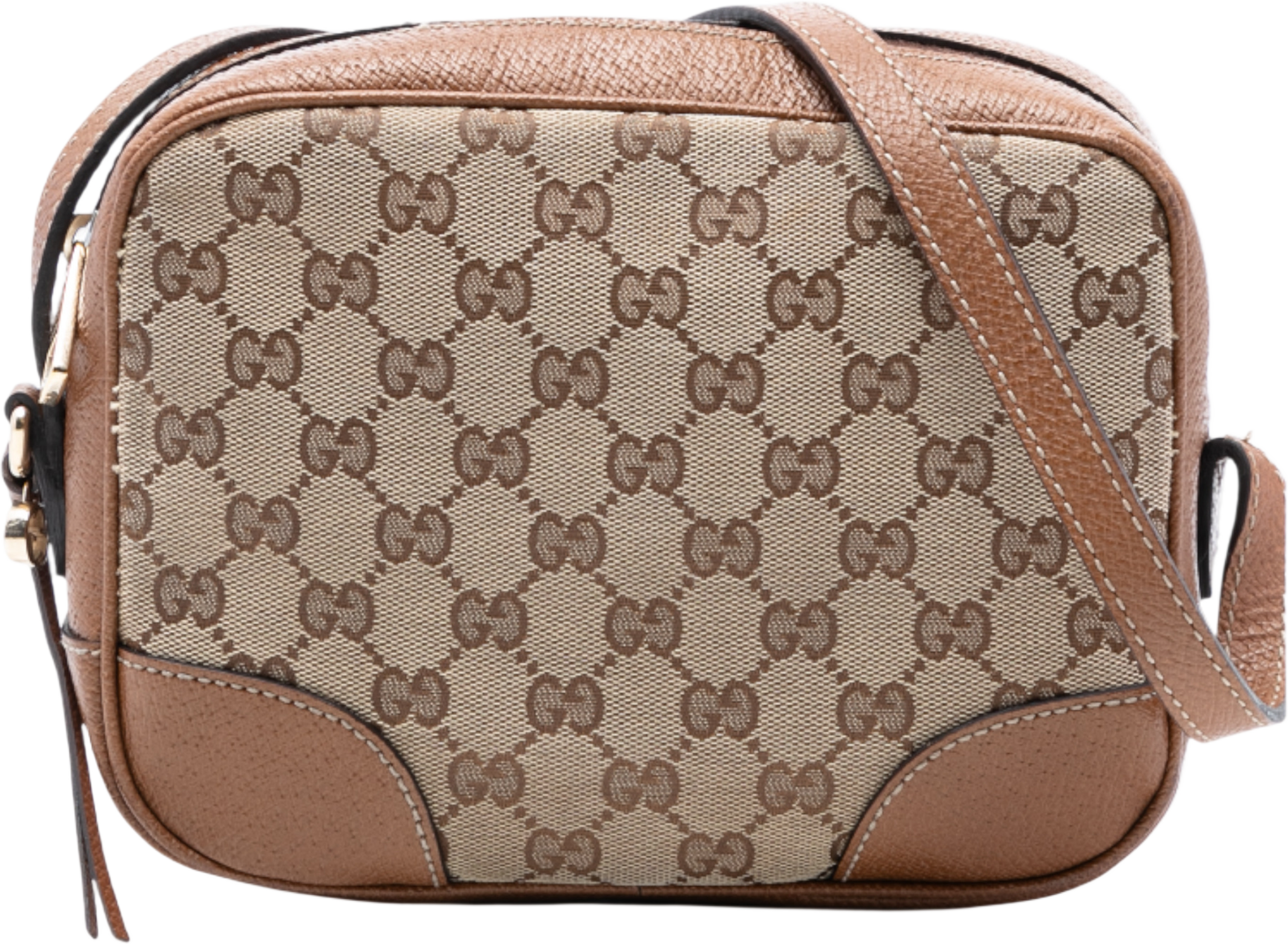 Gucci Gg Canvas Bree Crossbody, från Luxclusif, i färgen beige. Klicka för att öppna bilden i stort format