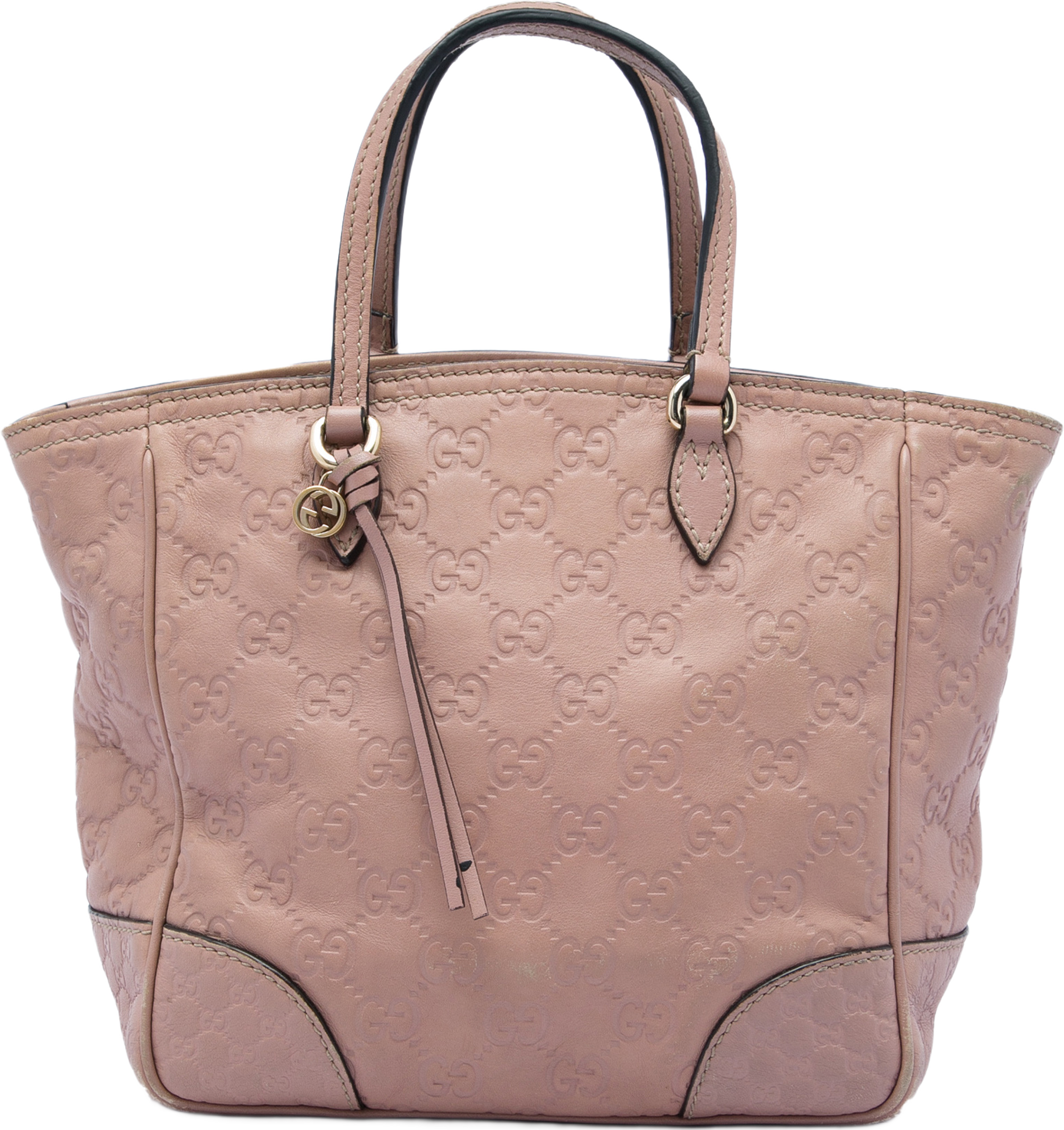 Gucci Small Guccissima Bree Satchel, från Luxclusif, i färgen rosa. Klicka för att öppna bilden i stort format