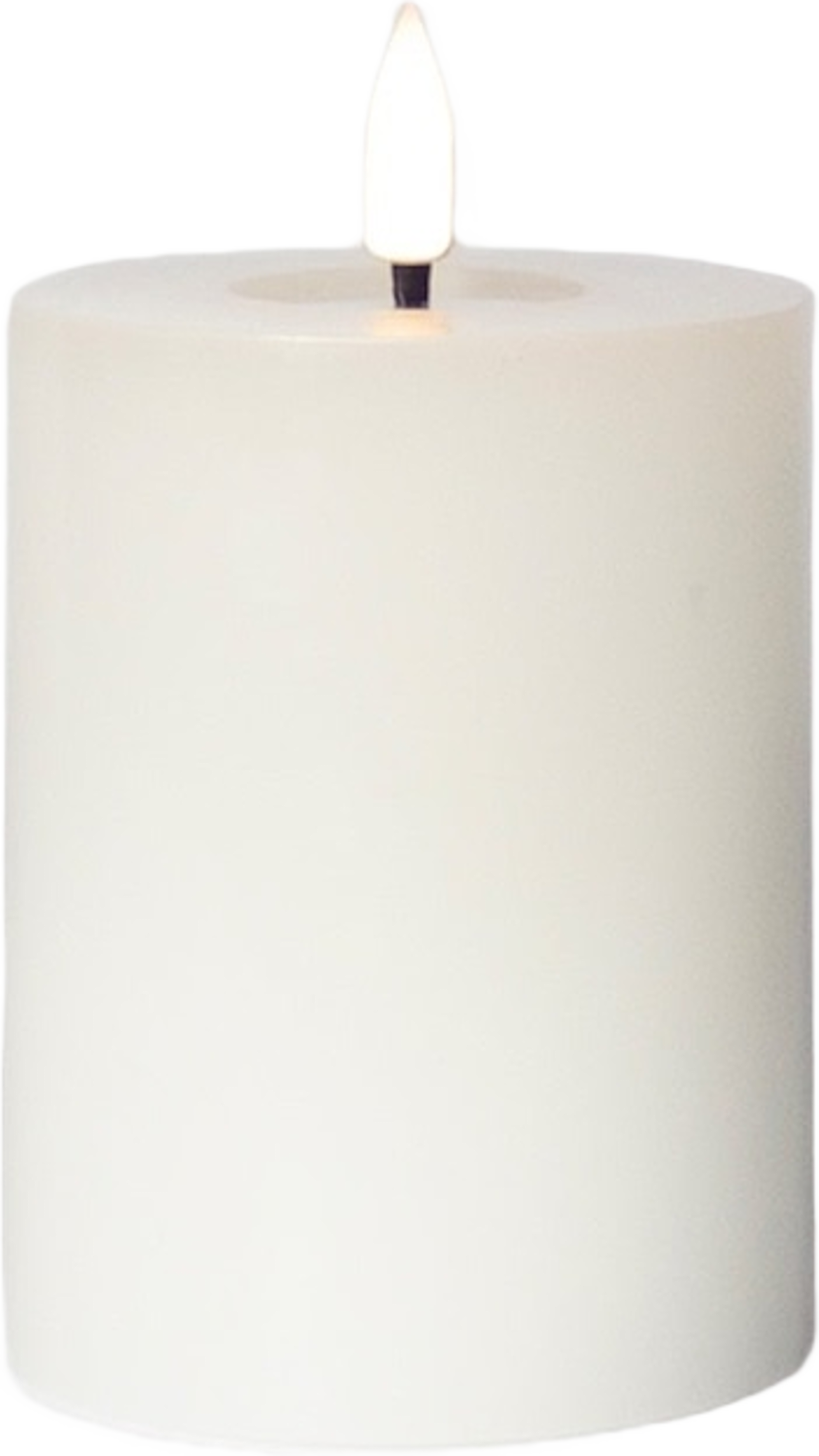Luca Led Blockljus Ø7,5cm, från Led Nordic, i färgen white. Klicka för att öppna bilden i stort format