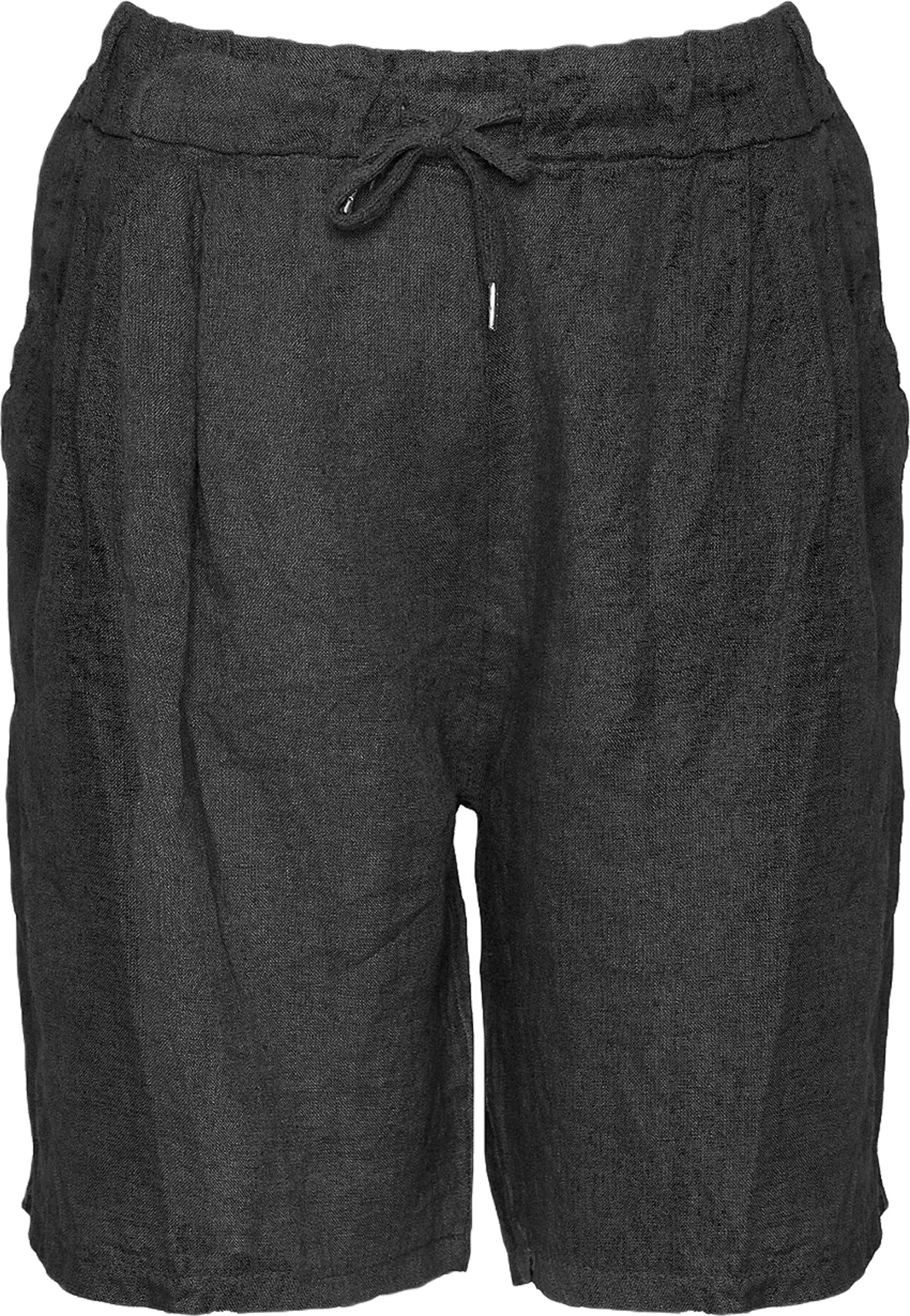 181017, Shorts, Linen - Black
