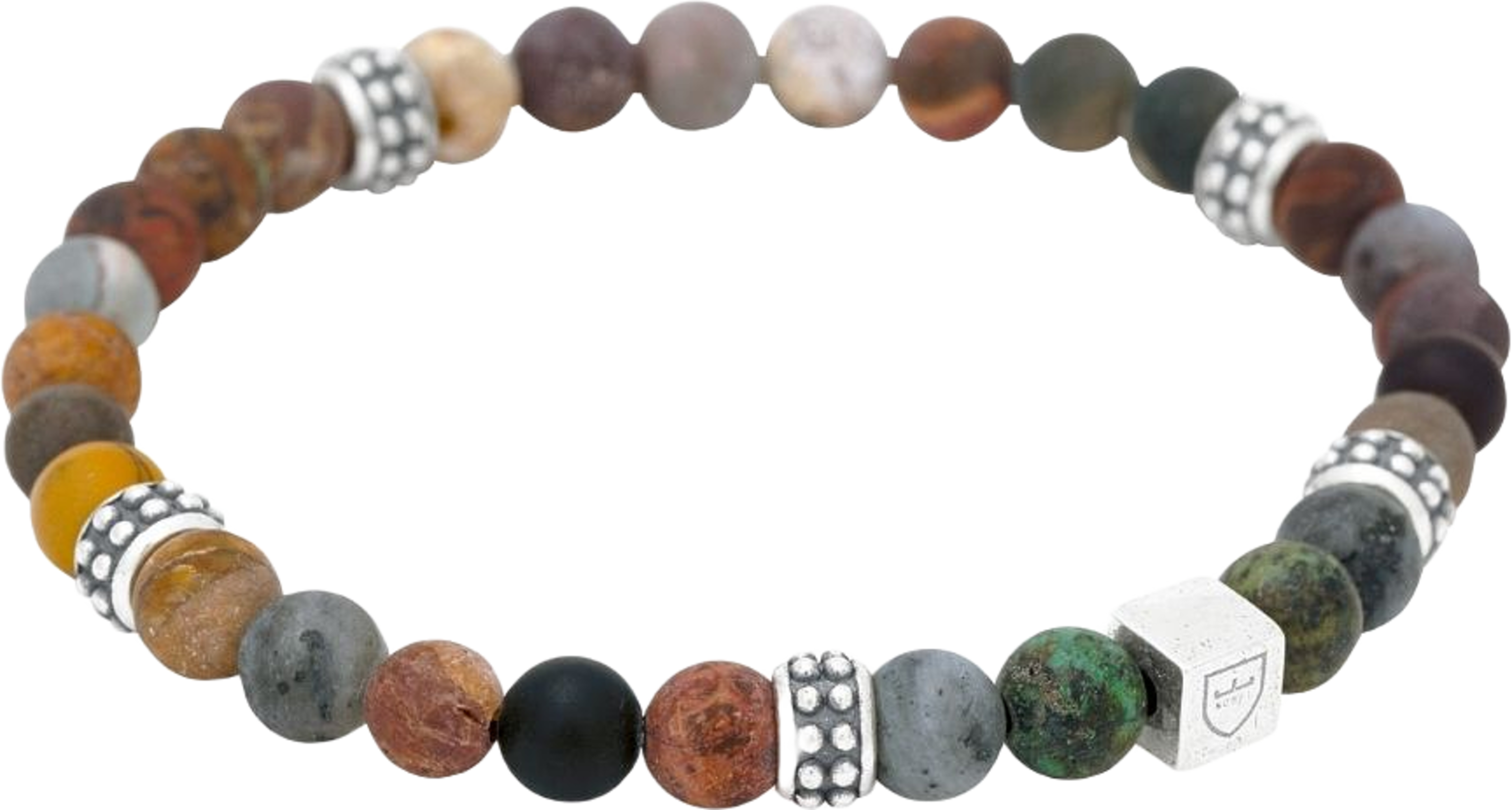 Silver/beadsarmband | Jaspis | Nobel By Billgren