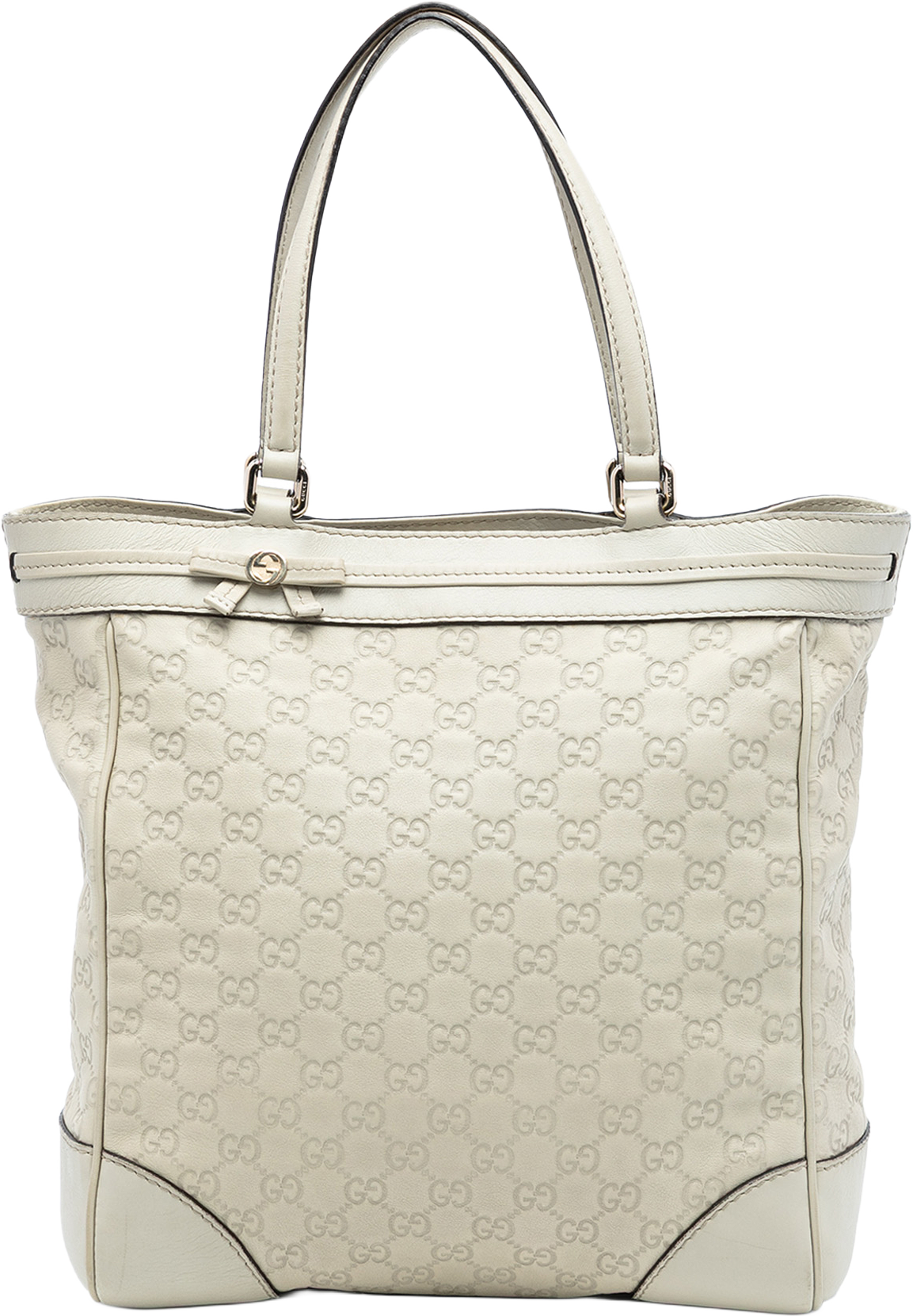 Gucci Guccissima Mayfair Tote, från Luxclusif, i färgen beige. Klicka för att öppna bilden i stort format