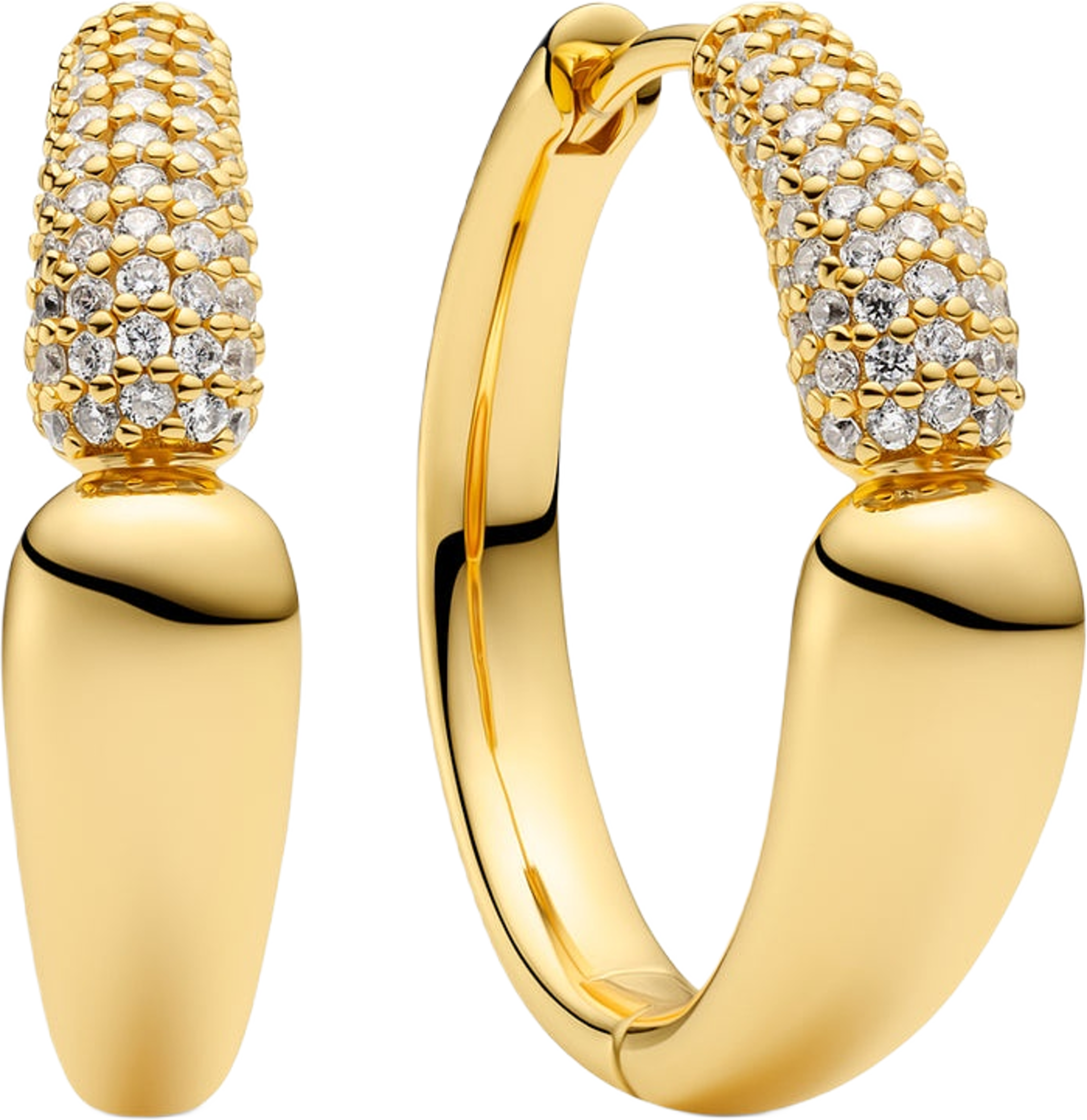 Örhängen Goccia Creolo, från Sif Jakobs Jewellery, i färgen gold.
