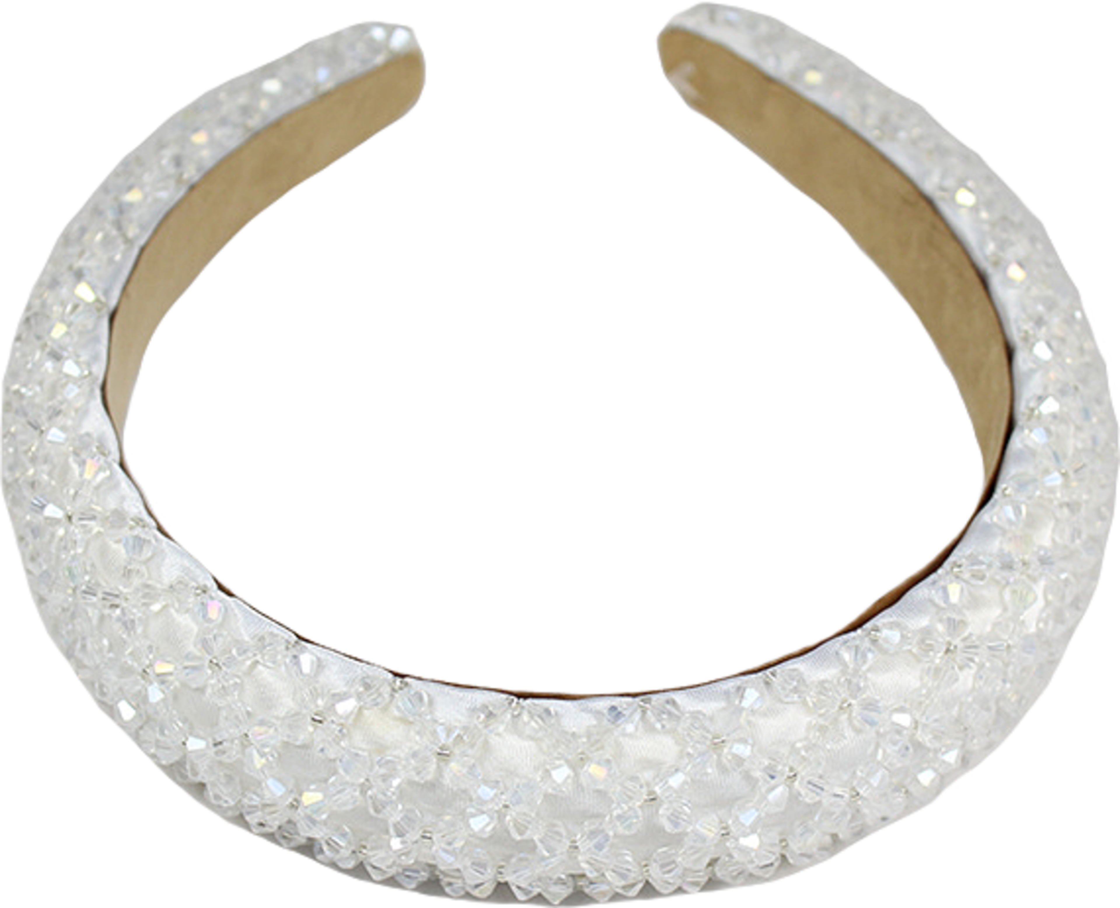 Diadem Med Fasetterade Stenar 3 Cm