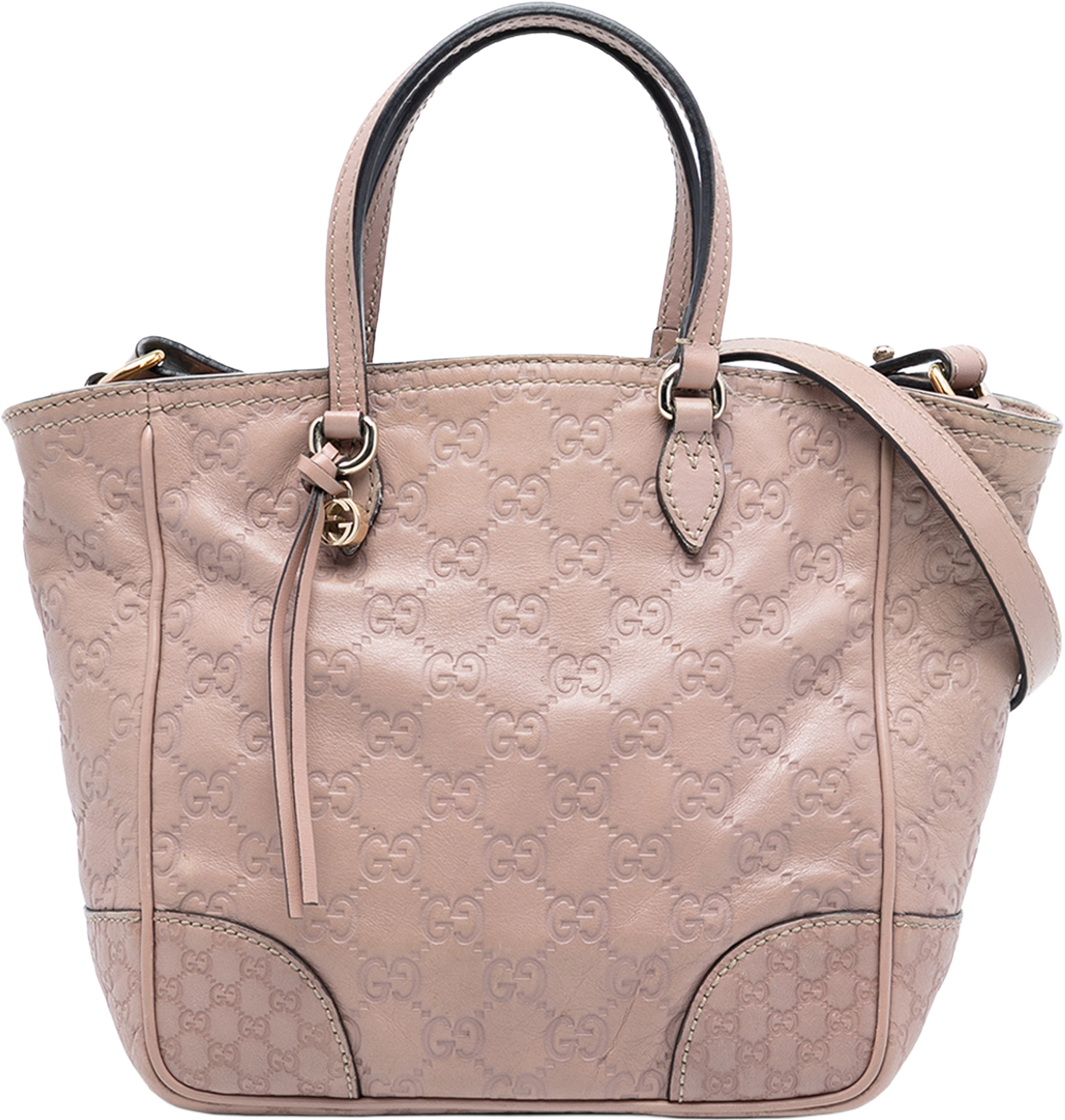 Gucci Small Guccissima Bree Satchel, från Luxclusif, i färgen light pink. Klicka för att öppna bilden i stort format