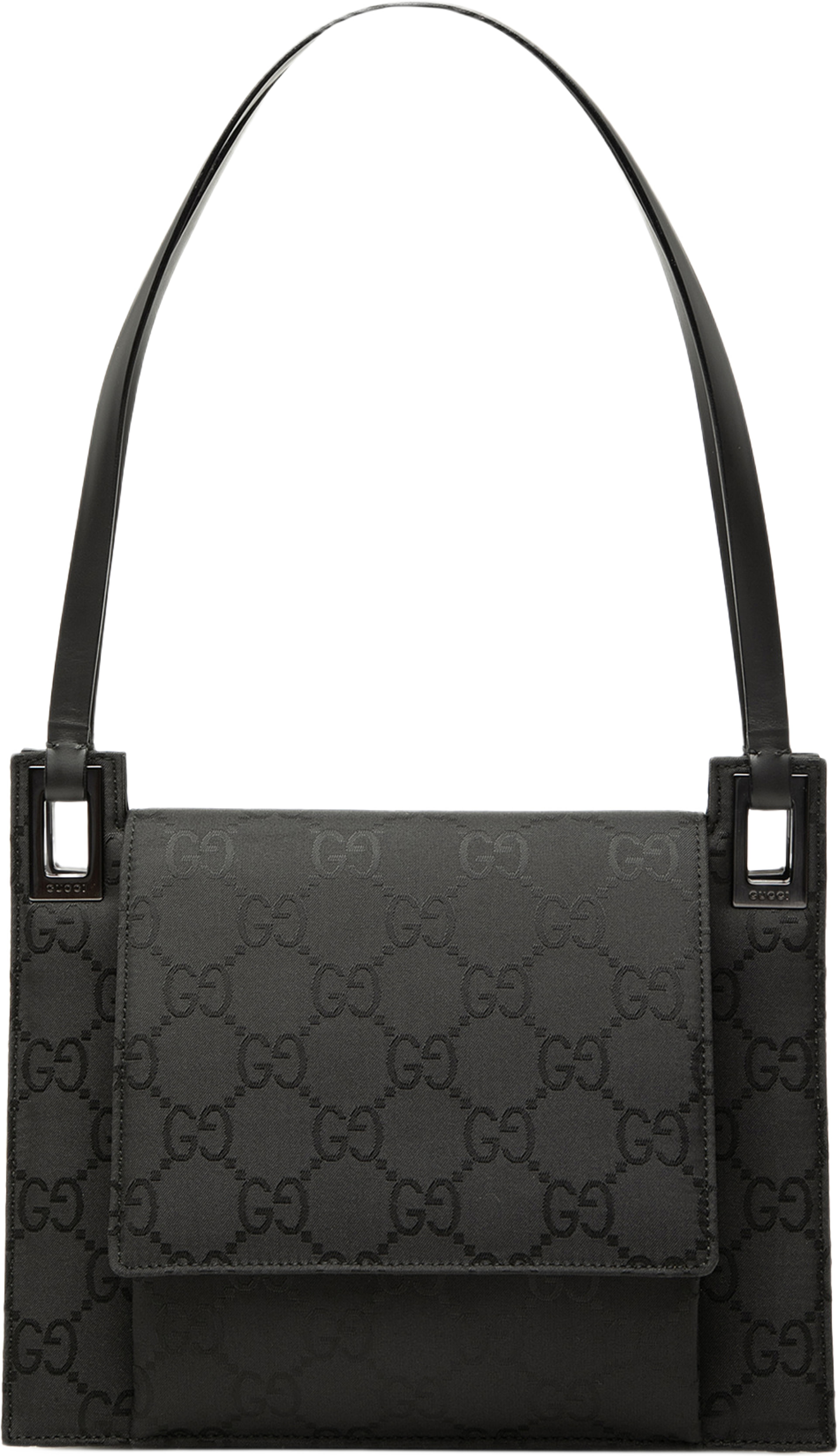 Gucci Gg Nylon Shoulder Bag, från Luxclusif, i färgen svart. Klicka för att öppna bilden i stort format