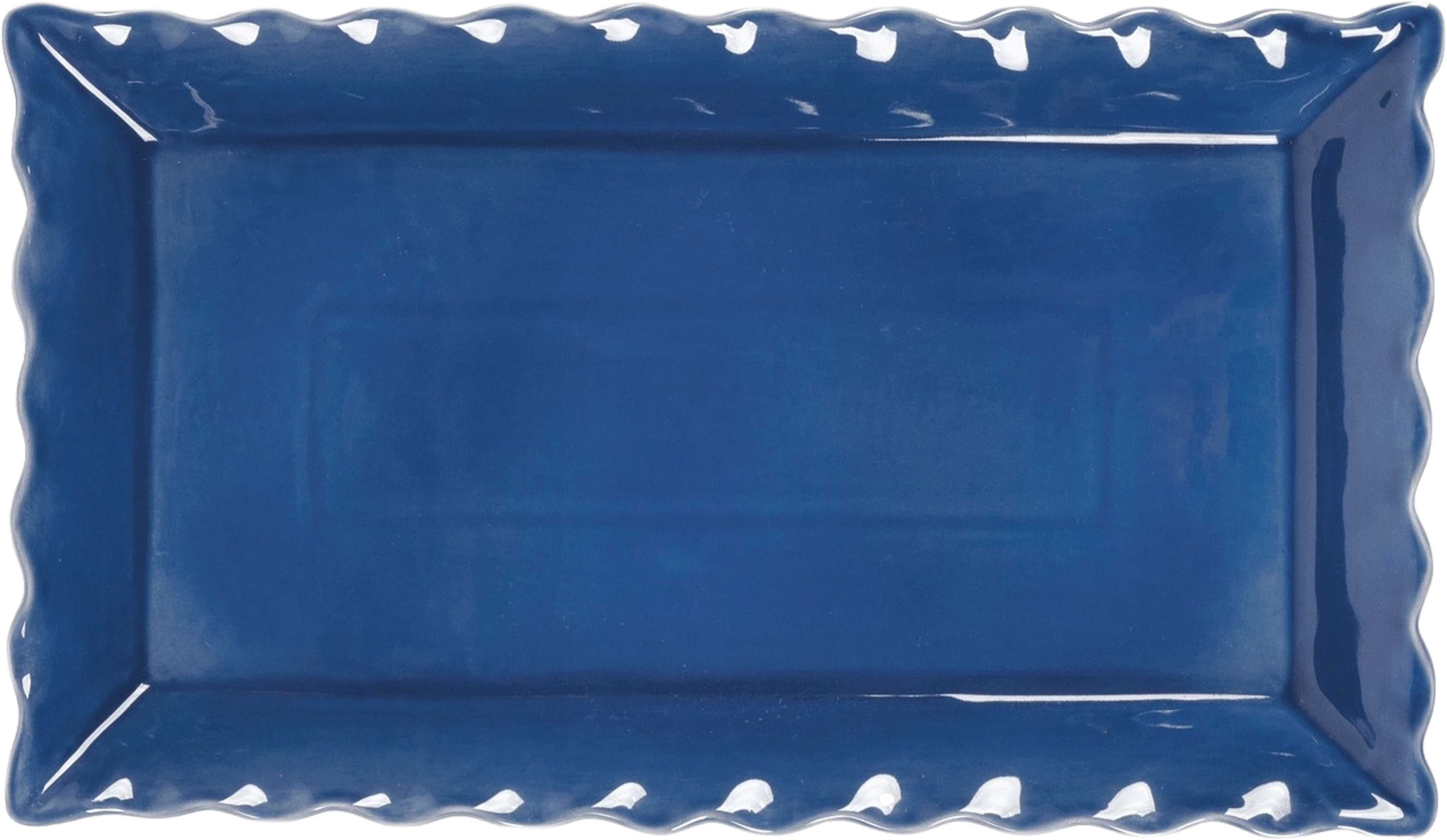 Frill Servingsfat - 45x26 Cm, från Pick A Poppy, i färgen dark blue. Klicka för att öppna bilden i stort format