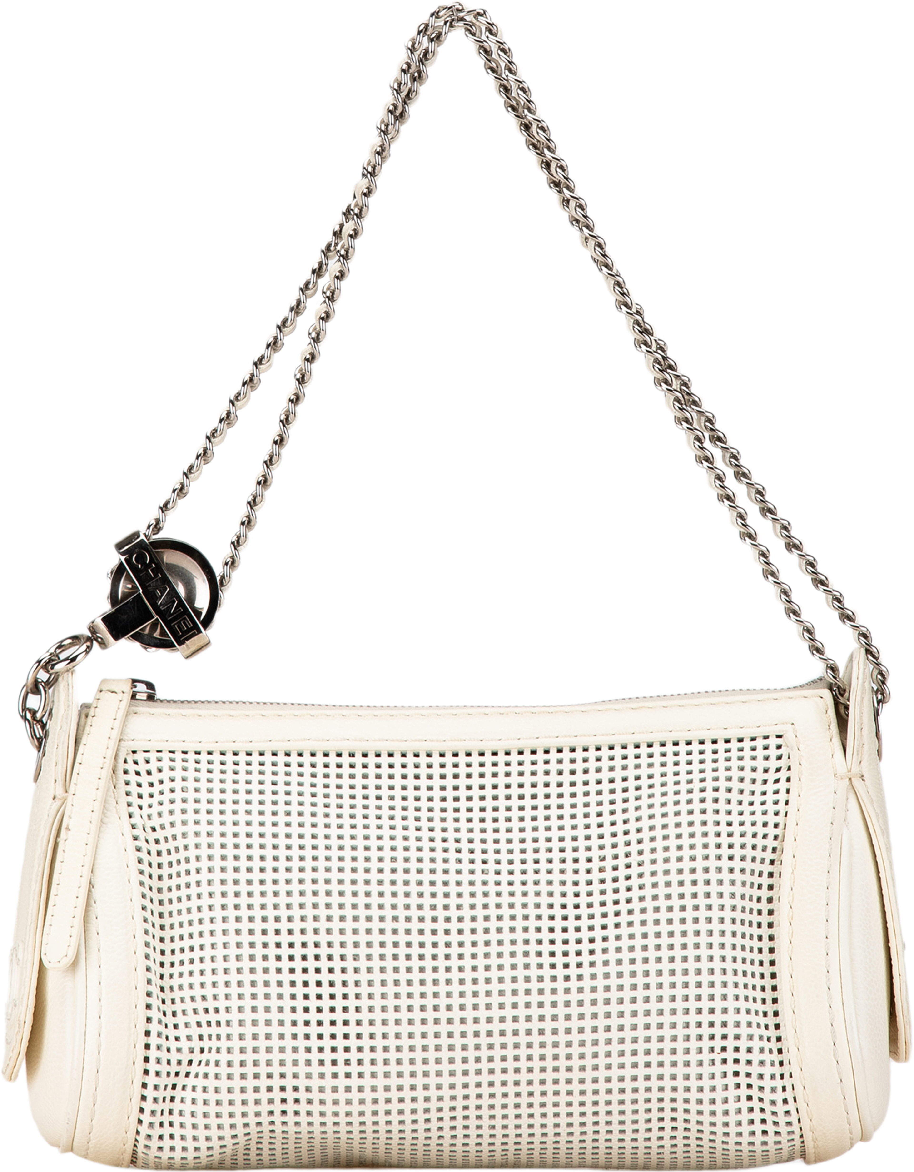 Chanel Caviar Perforated Pulley Shoulder Bag