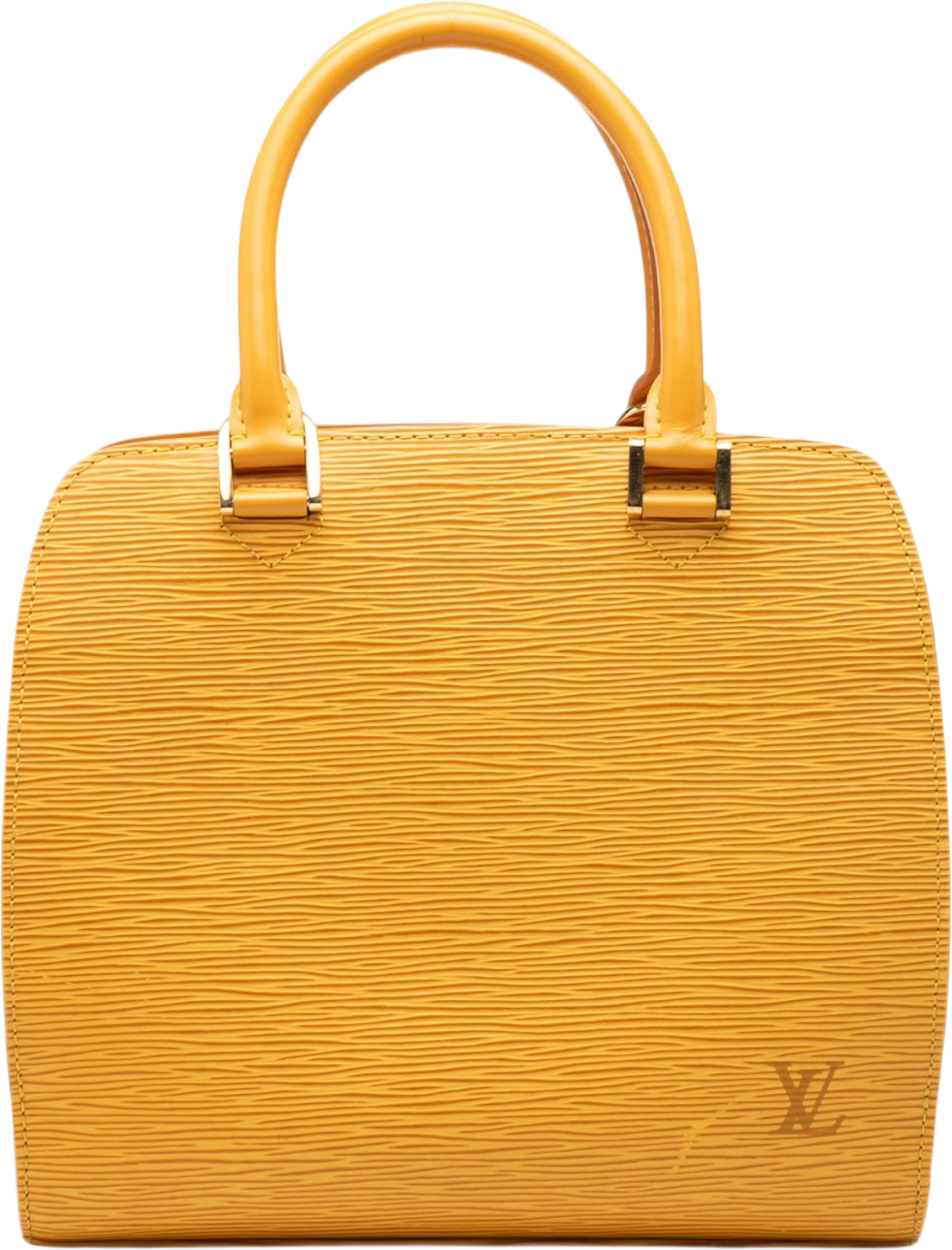 Louis Vuitton Epi Pont Neuf, från Luxclusif, i färgen gul. Klicka för att öppna bilden i stort format